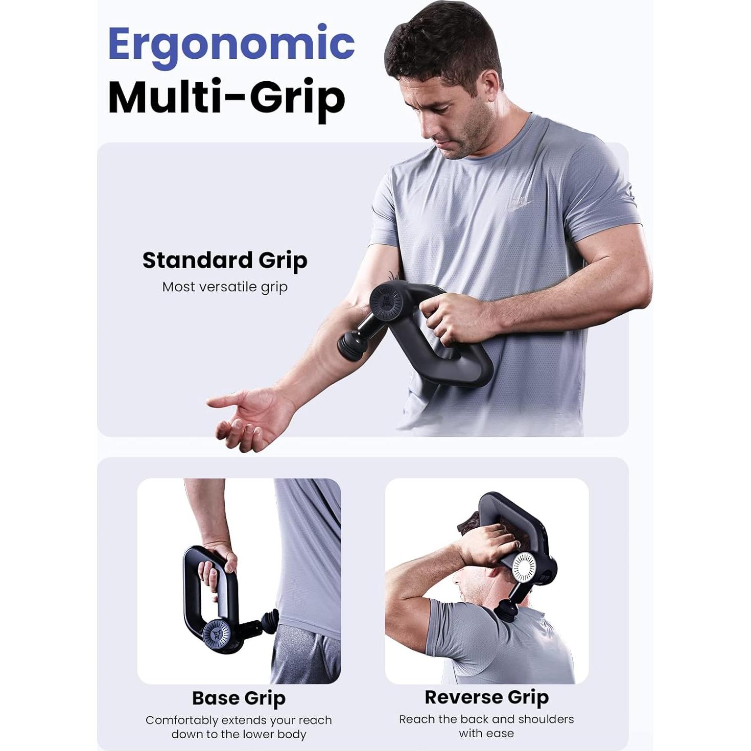 Pistola de Masaje BOB Y BRAD D6 Pro Plus con Calor 1.27kg