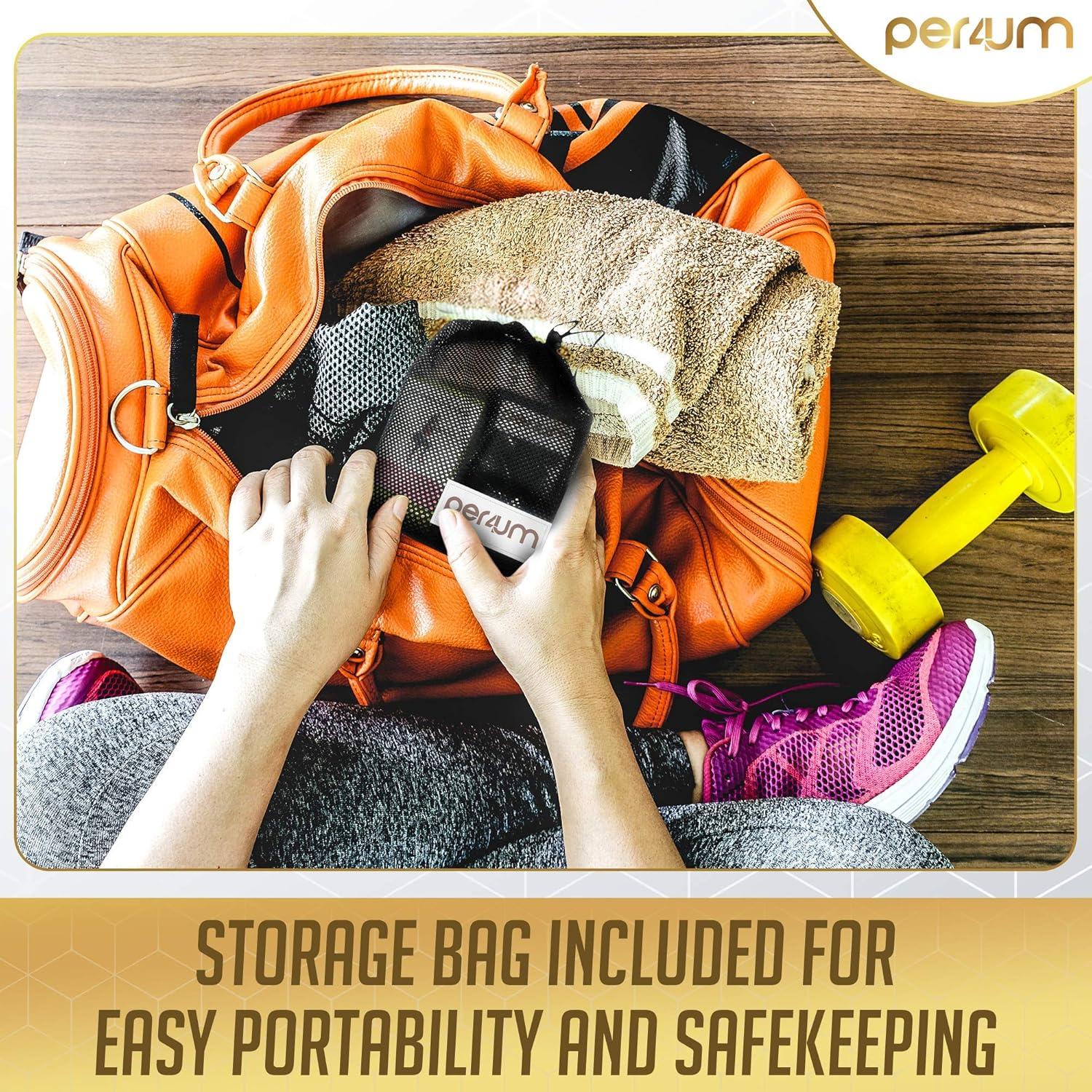 Bandas de Resistencia Per4um - 3 Niveles, Portátiles y Ligeras