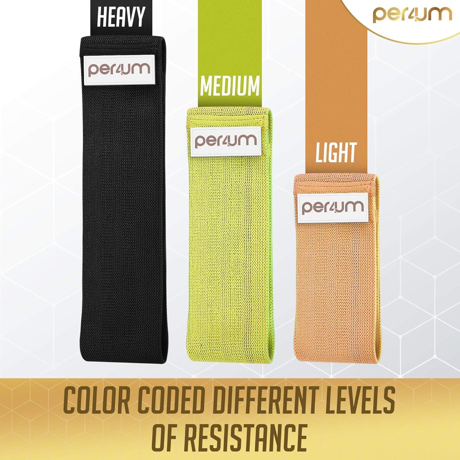Bandas de Resistencia Per4um - 3 Niveles, Portátiles y Ligeras