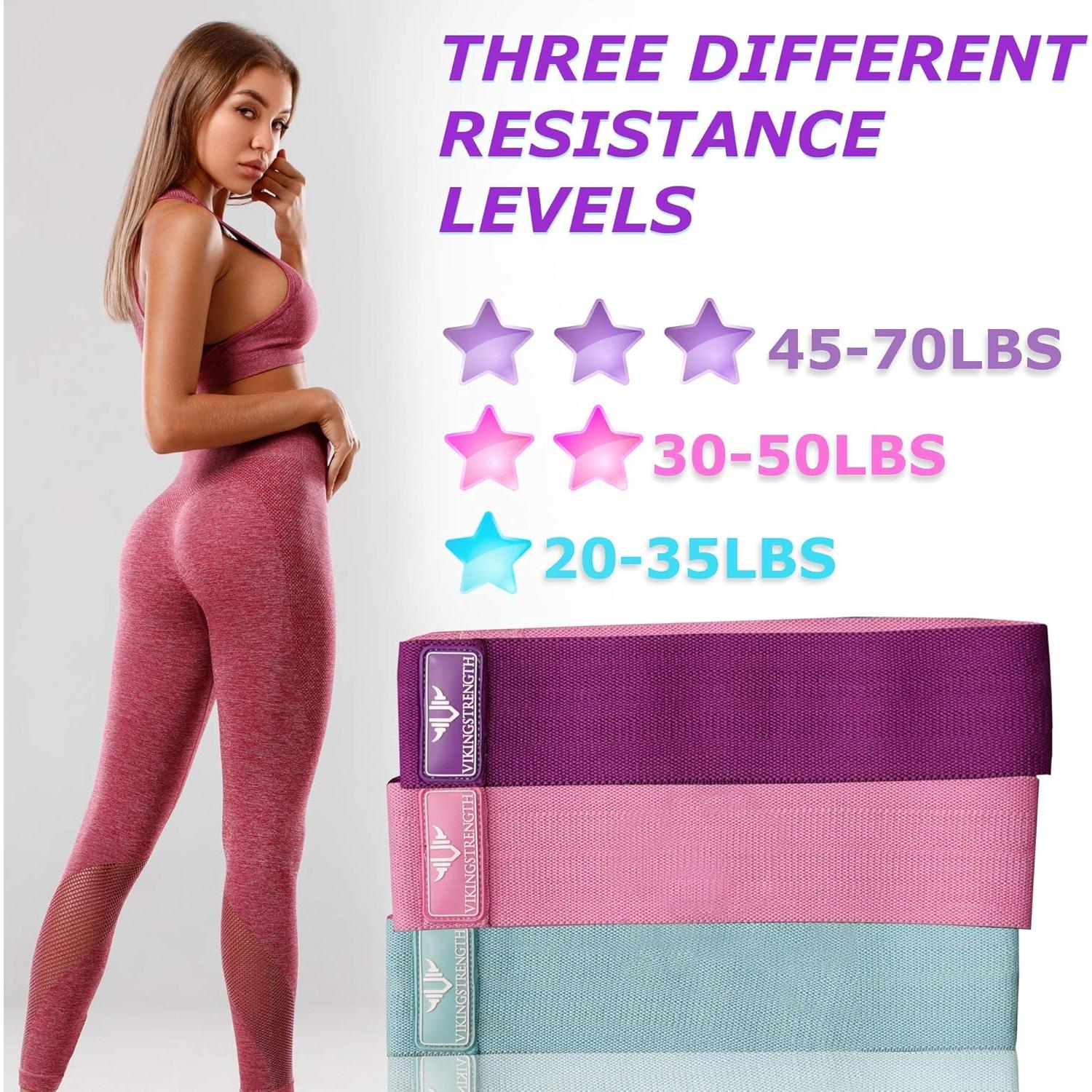 Bandas de Resistencia Vikingstrength para Glúteos - 3 Niveles