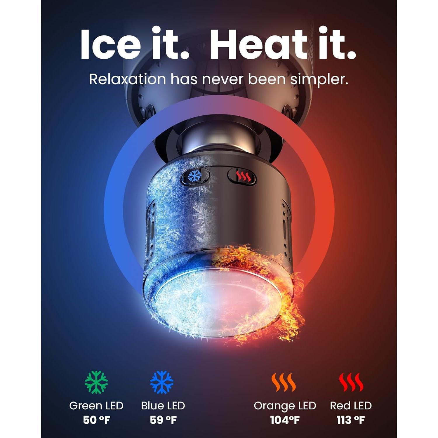 Pistola de Masaje BOB Y BRAD A2 Pro con Calor y Frío