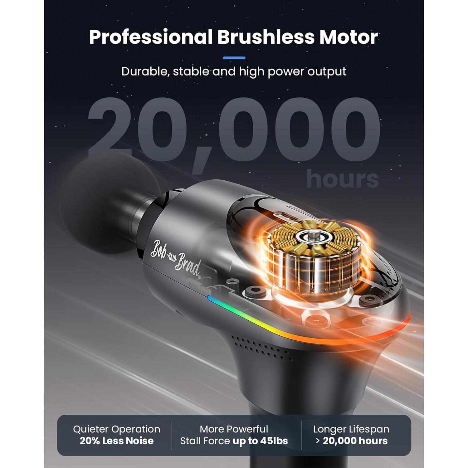 Pistola de Masaje BOB Y BRAD A2 Pro con Calor y Frío