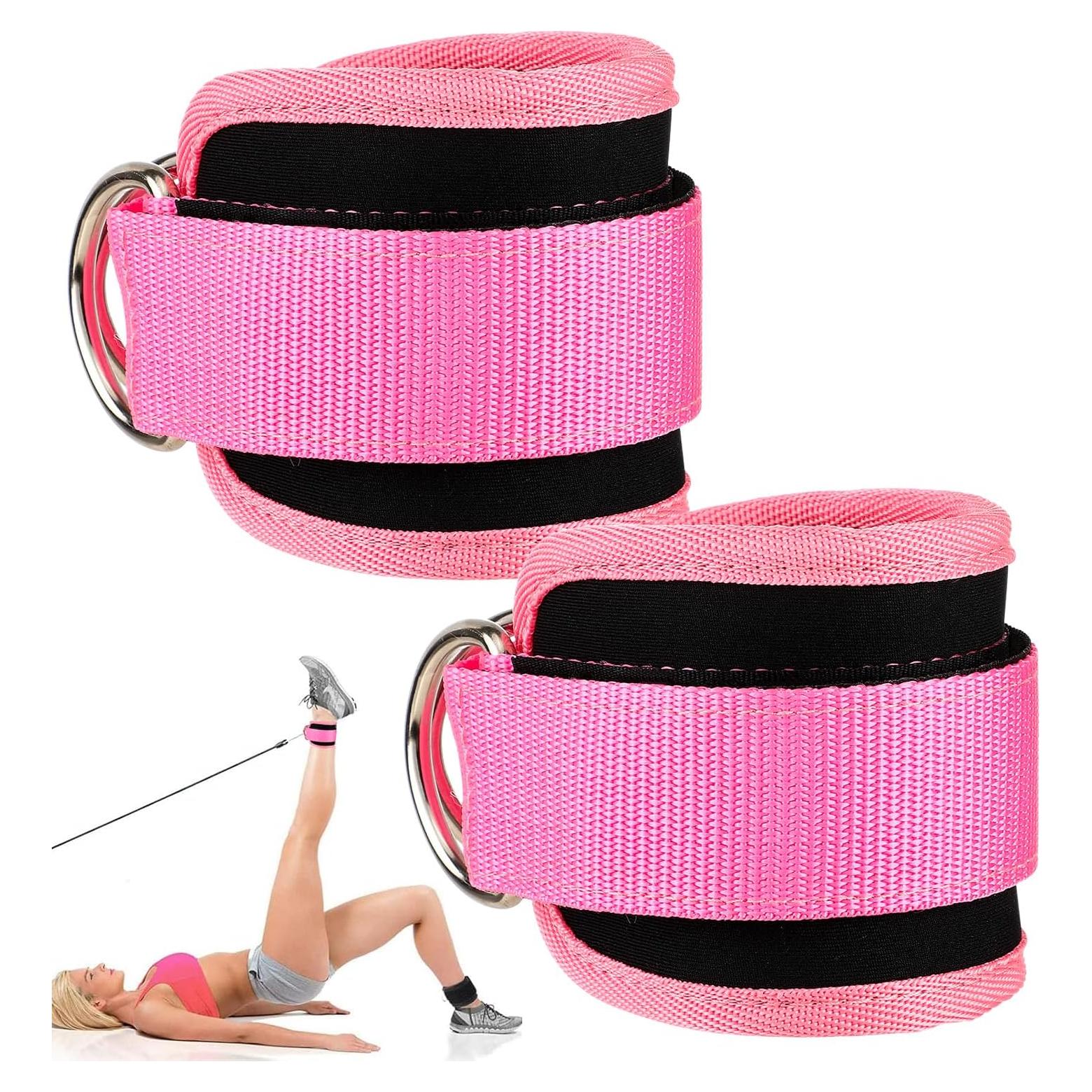 Tirantes de Tobillo Arbootjin para Máquinas de Cable Rosa