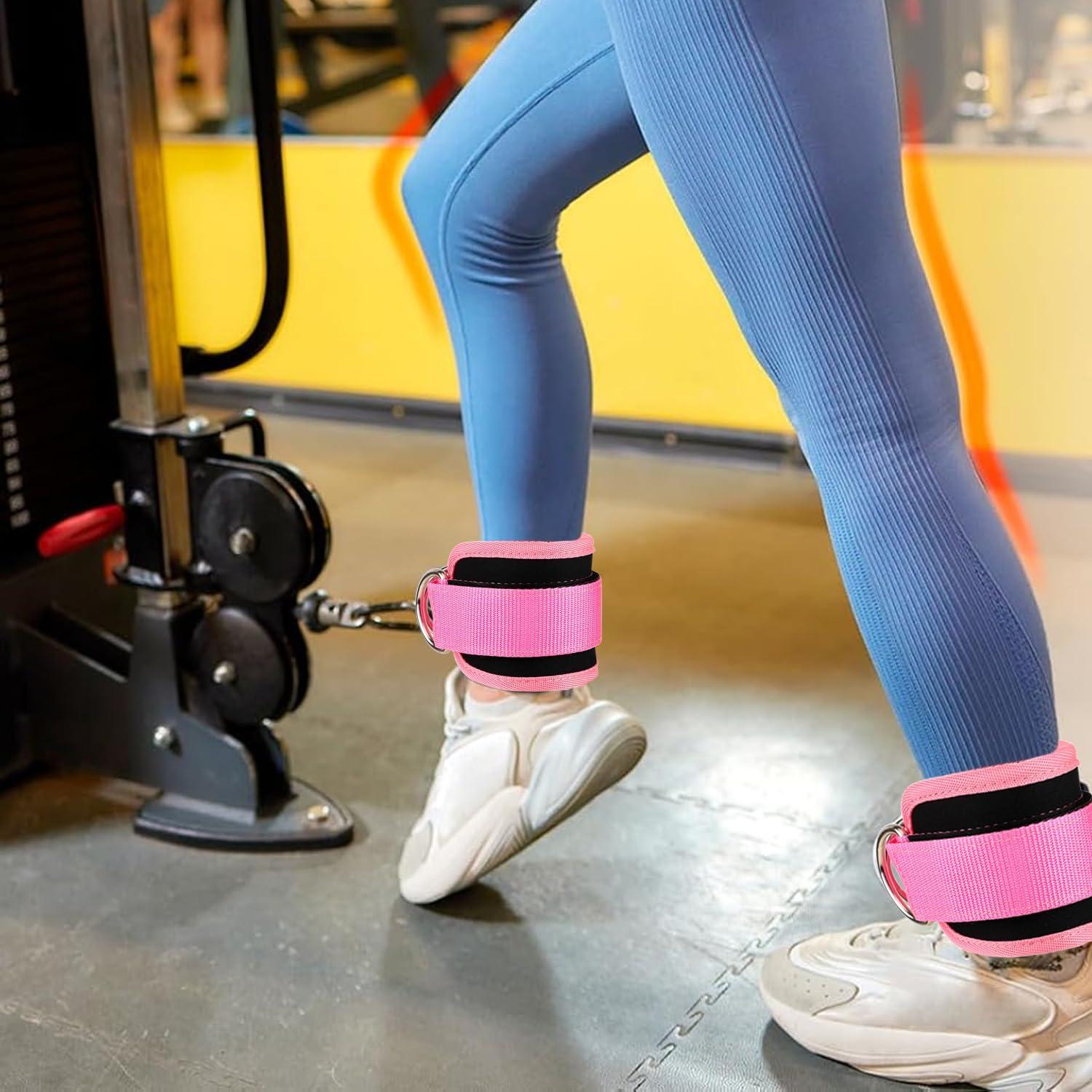 Tirantes de Tobillo Arbootjin para Máquinas de Cable Rosa