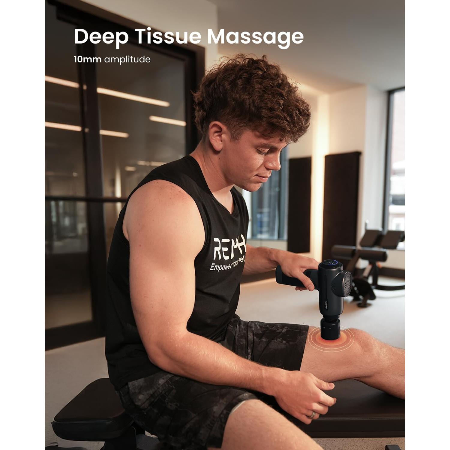 Pistola de Masaje RENPHO con Calor y Frío, 5 Velocidades