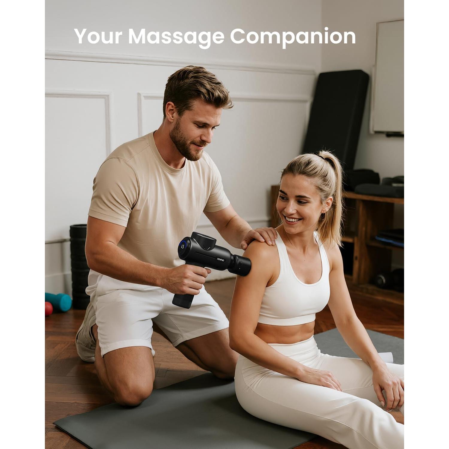 Pistola de Masaje RENPHO con Calor y Frío, 5 Velocidades