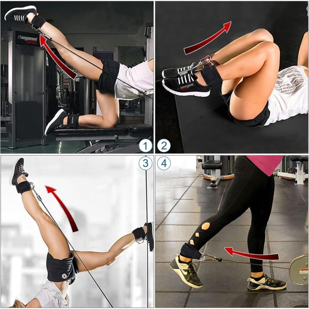 Tirantes de Tobillo EastyGold Ajustables para Gimnasio 1 Par