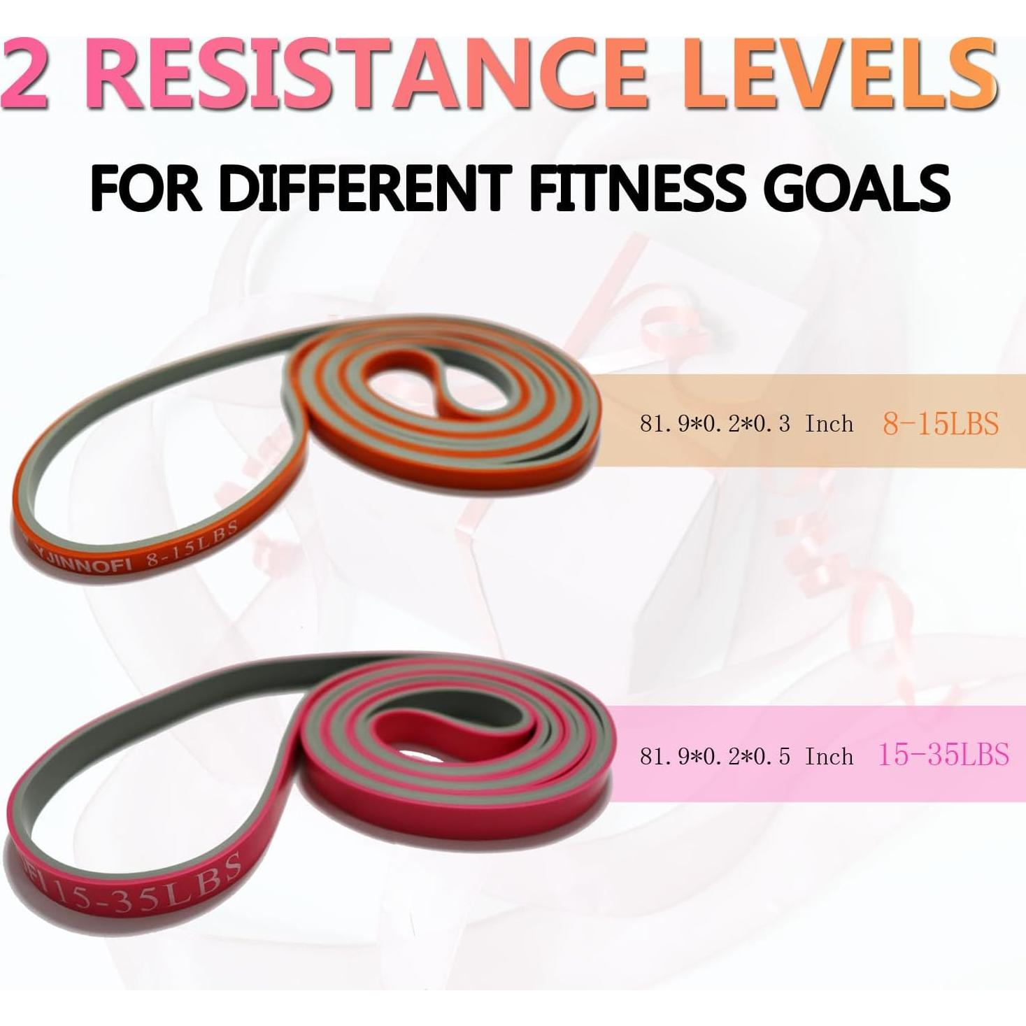 Juego de Bandas de Resistencia YJINNOFI - 5 Niveles para Entrenamiento