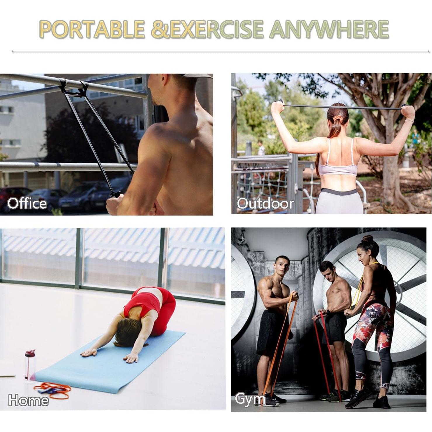 Juego de Bandas de Resistencia YJINNOFI - 5 Niveles para Entrenamiento