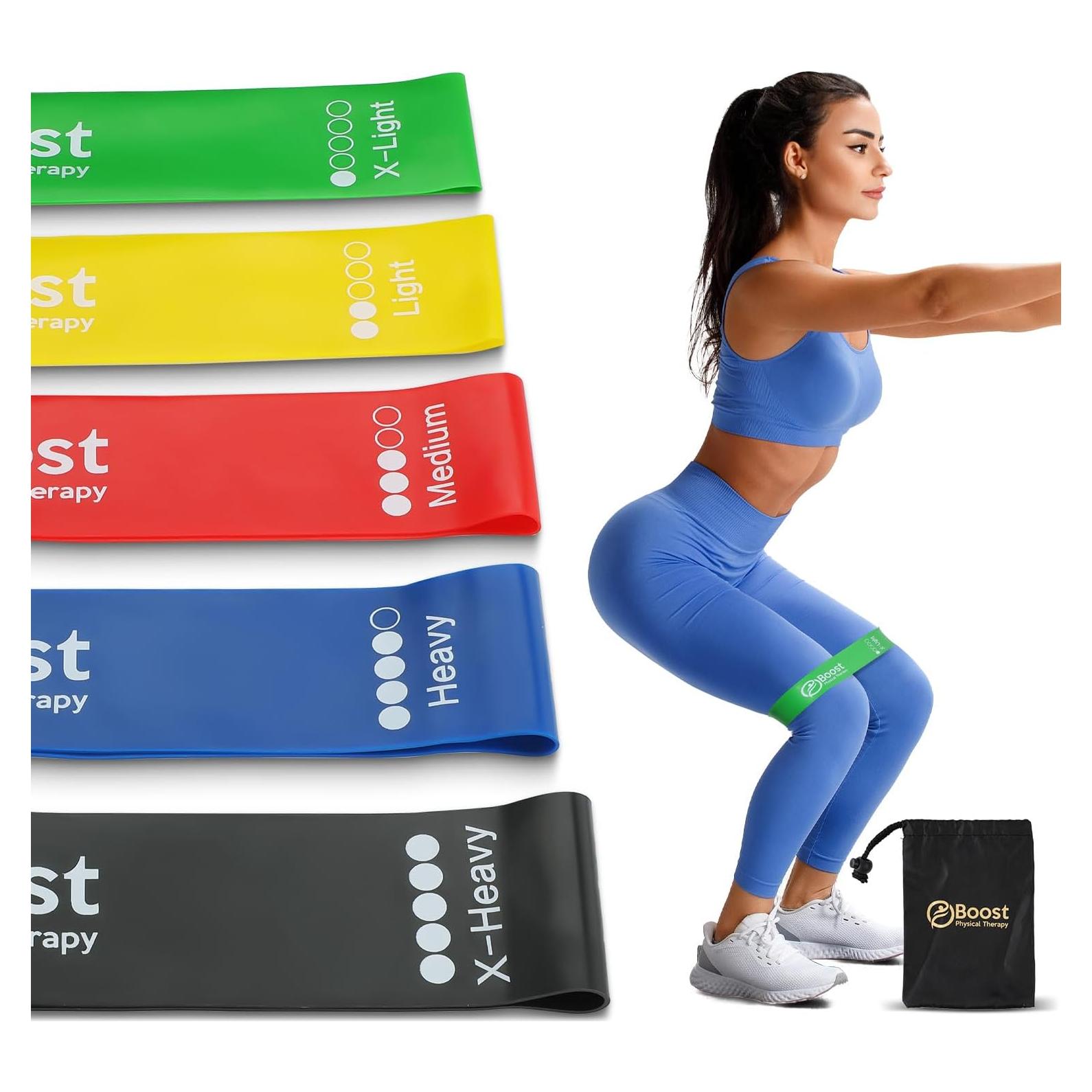 Bandas de Resistencia BOOSTFIT RSB-01, 5 Niveles, Caucho Natural