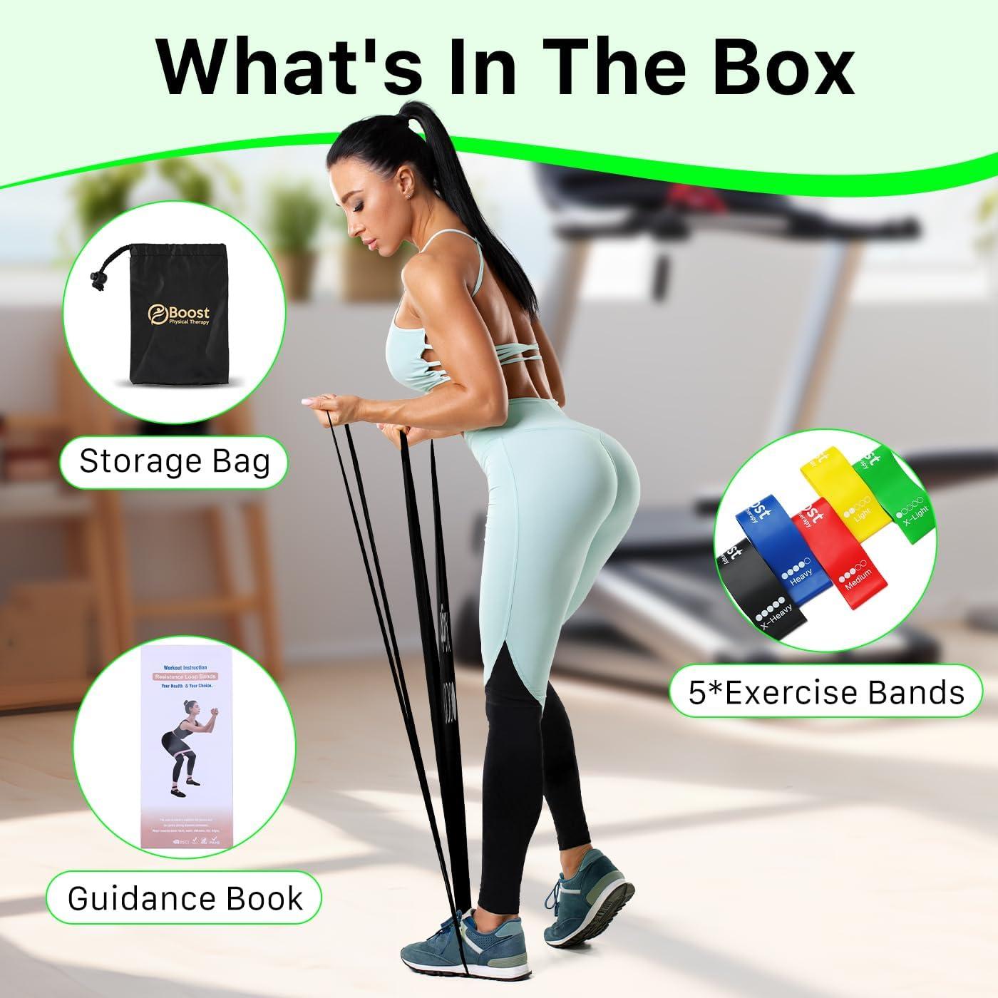 Bandas de Resistencia BOOSTFIT RSB-01, 5 Niveles, Caucho Natural