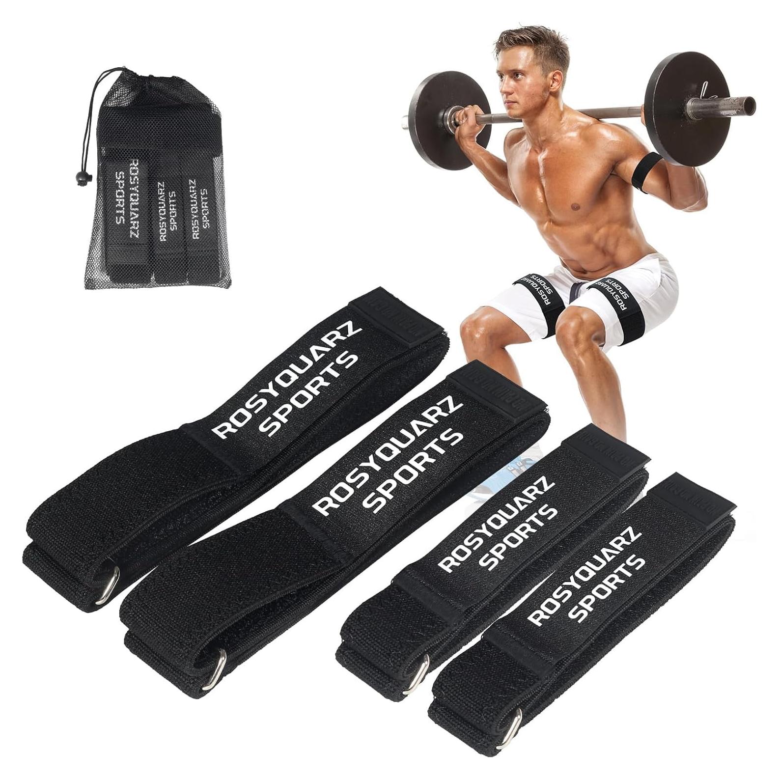 Bandas BFR Ajustables ROSYQUARZ para Glúteos y Brazos 76.2 cm