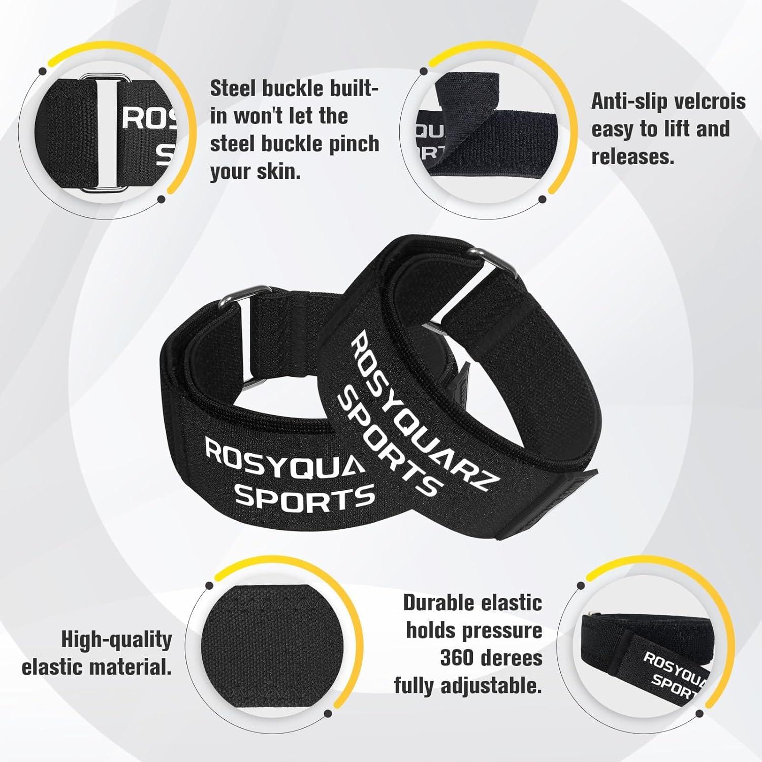 Bandas BFR Ajustables ROSYQUARZ para Glúteos y Brazos 76.2 cm