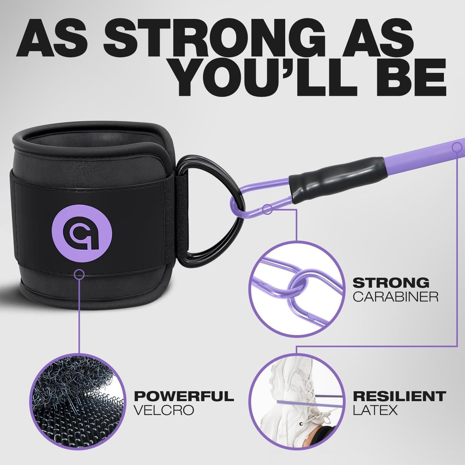 Bandas de Resistencia ActiveGear para Tobillos - 3 Niveles