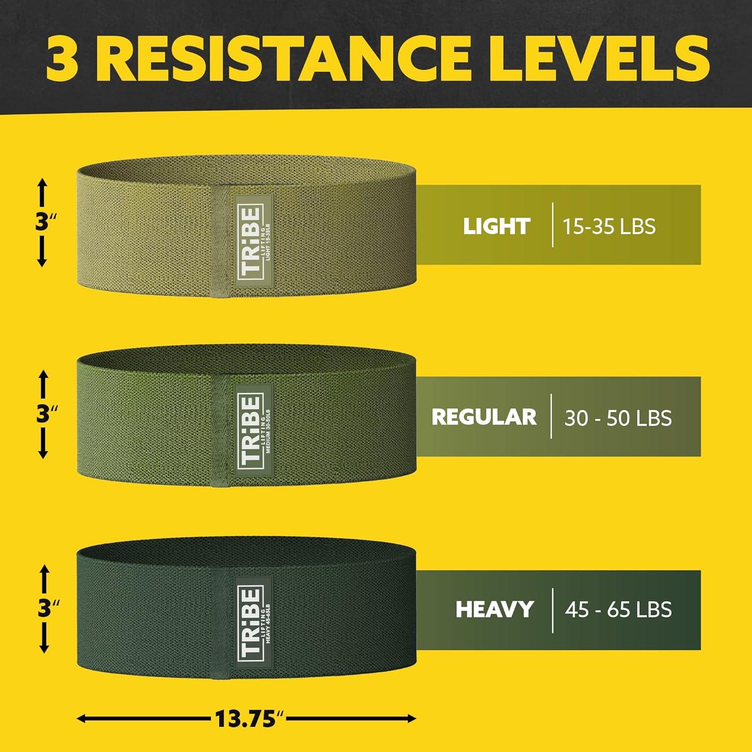 Set de 8 Bandas de Resistencia de Tela Tribe Lifting para Ejercicio