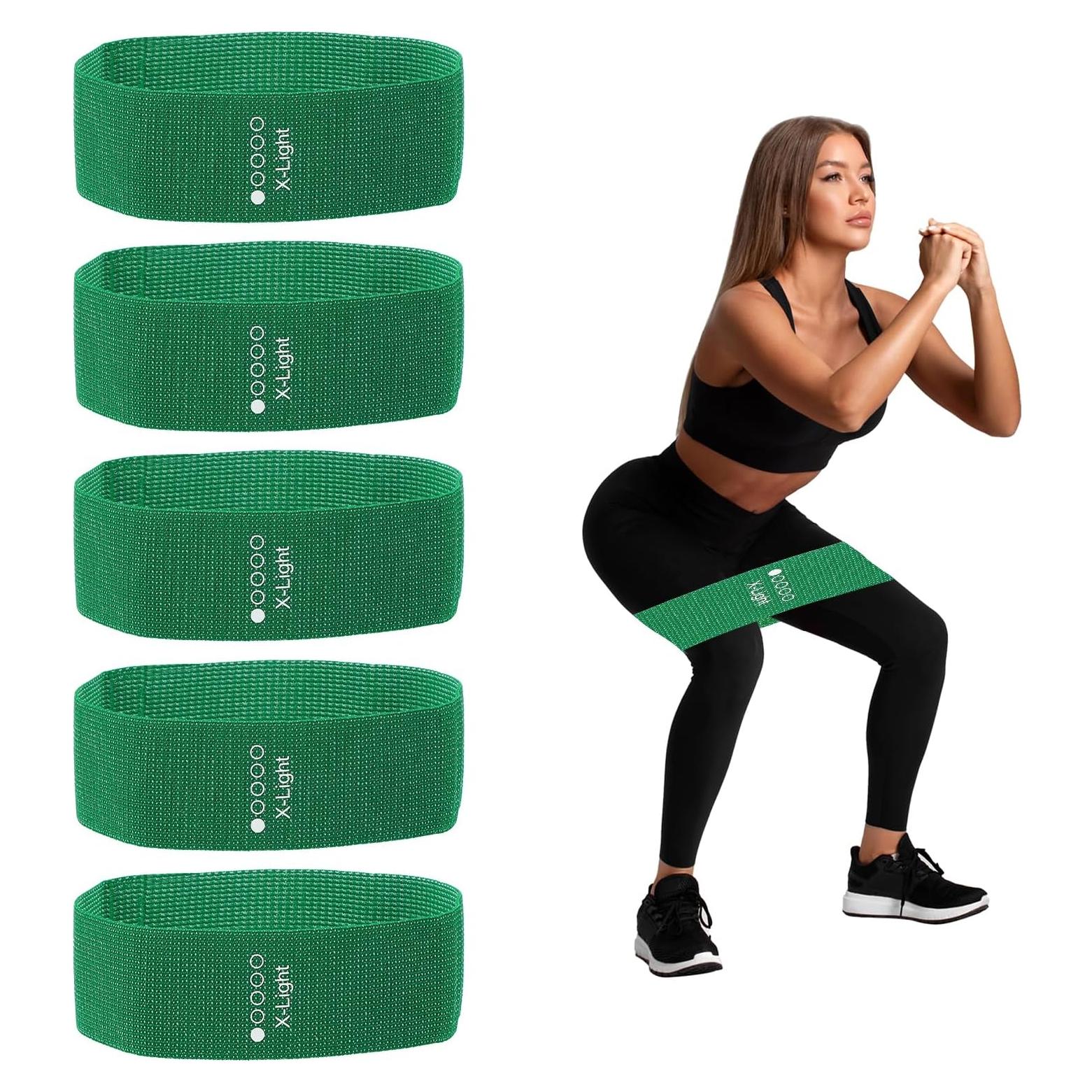 Bandas de Resistencia PATIKIL 5 Niveles para Ejercicio Verde