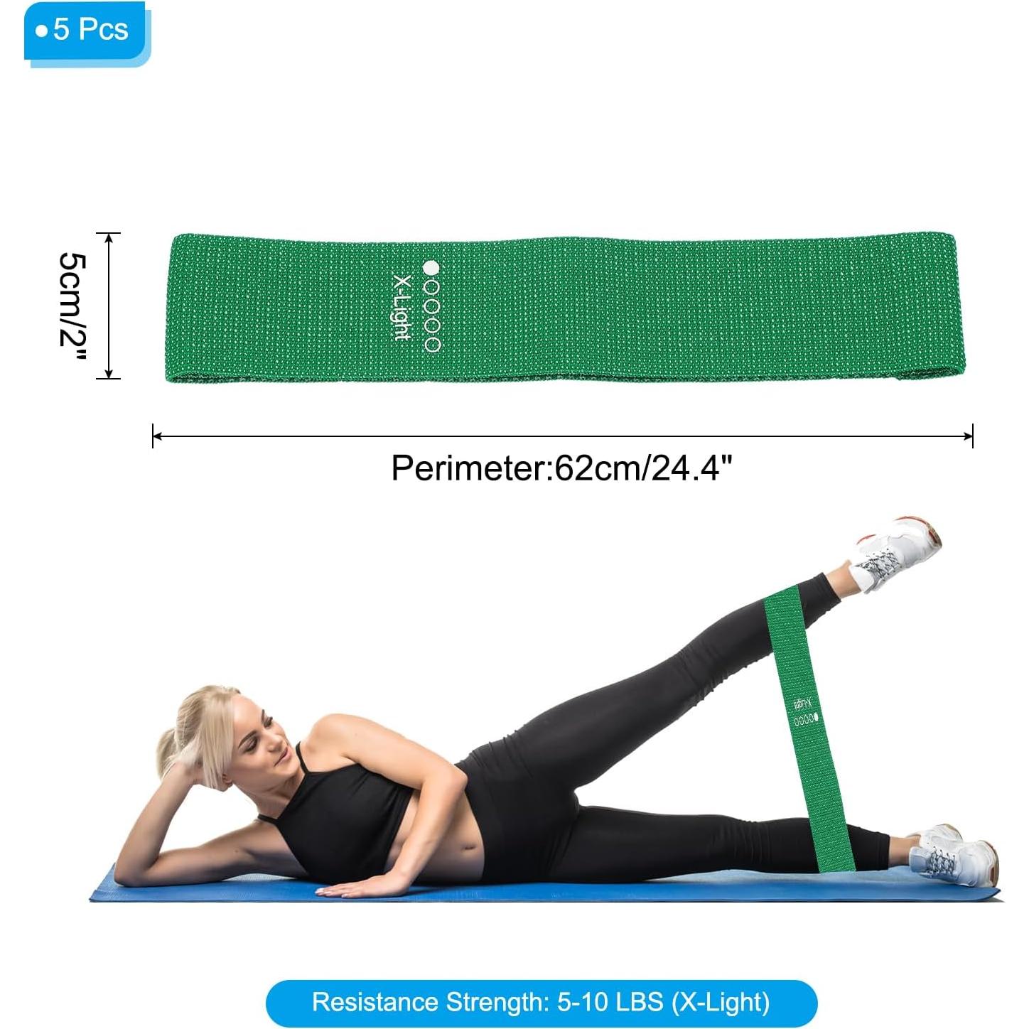 Bandas de Resistencia PATIKIL 5 Niveles para Ejercicio Verde