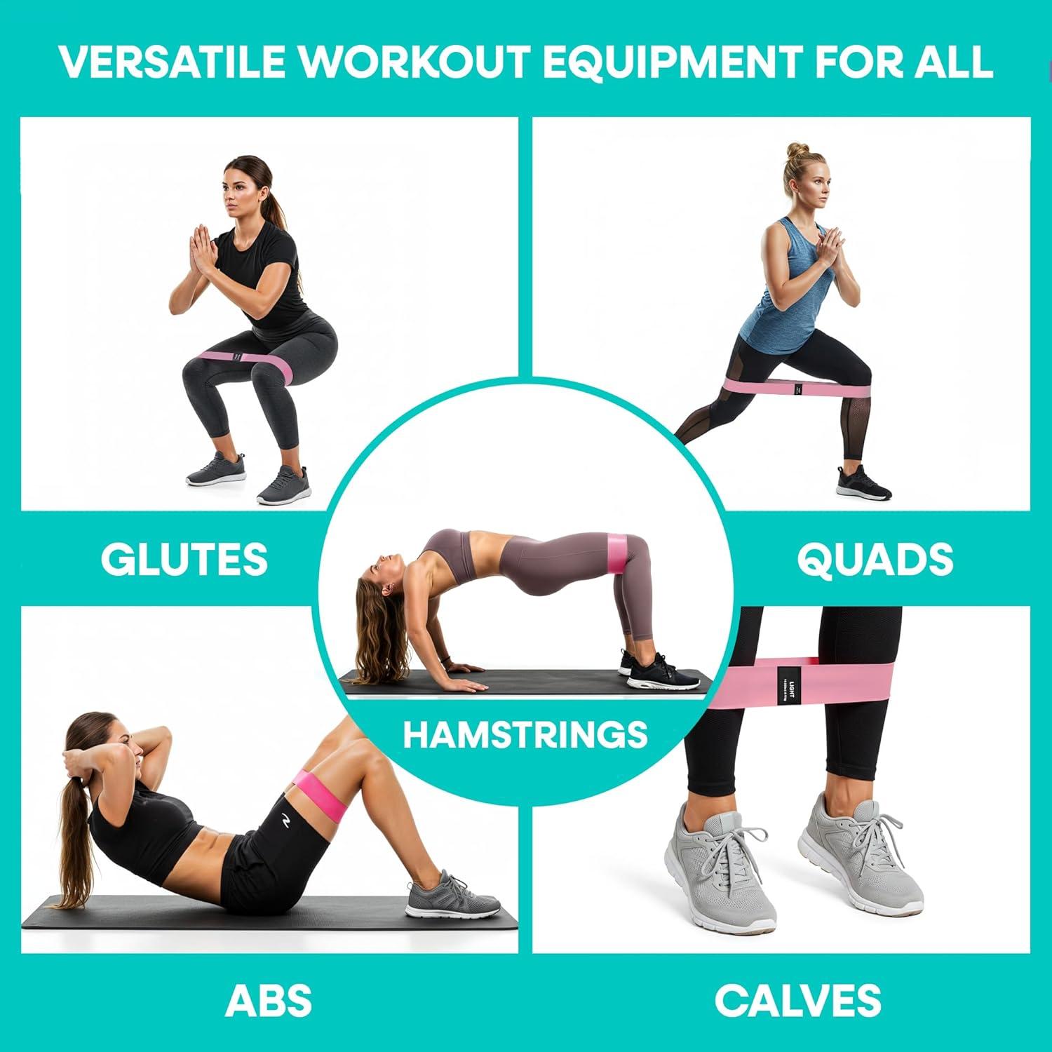 Juego de Bandas de Resistencia 4 Piezas Genérica - Antideslizantes