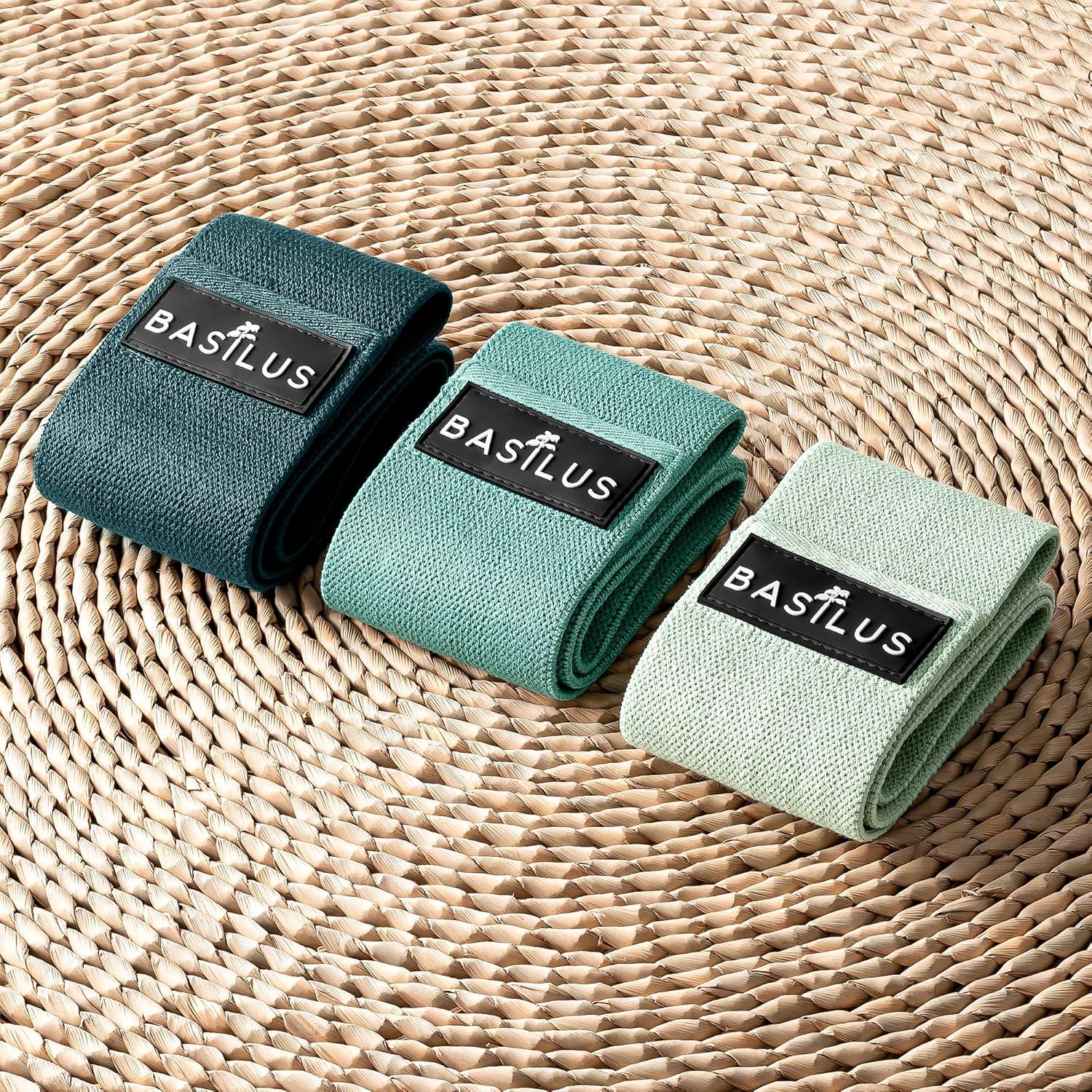 Bandas de Resistencia Basilus - 3 Niveles para Fitness y Yoga