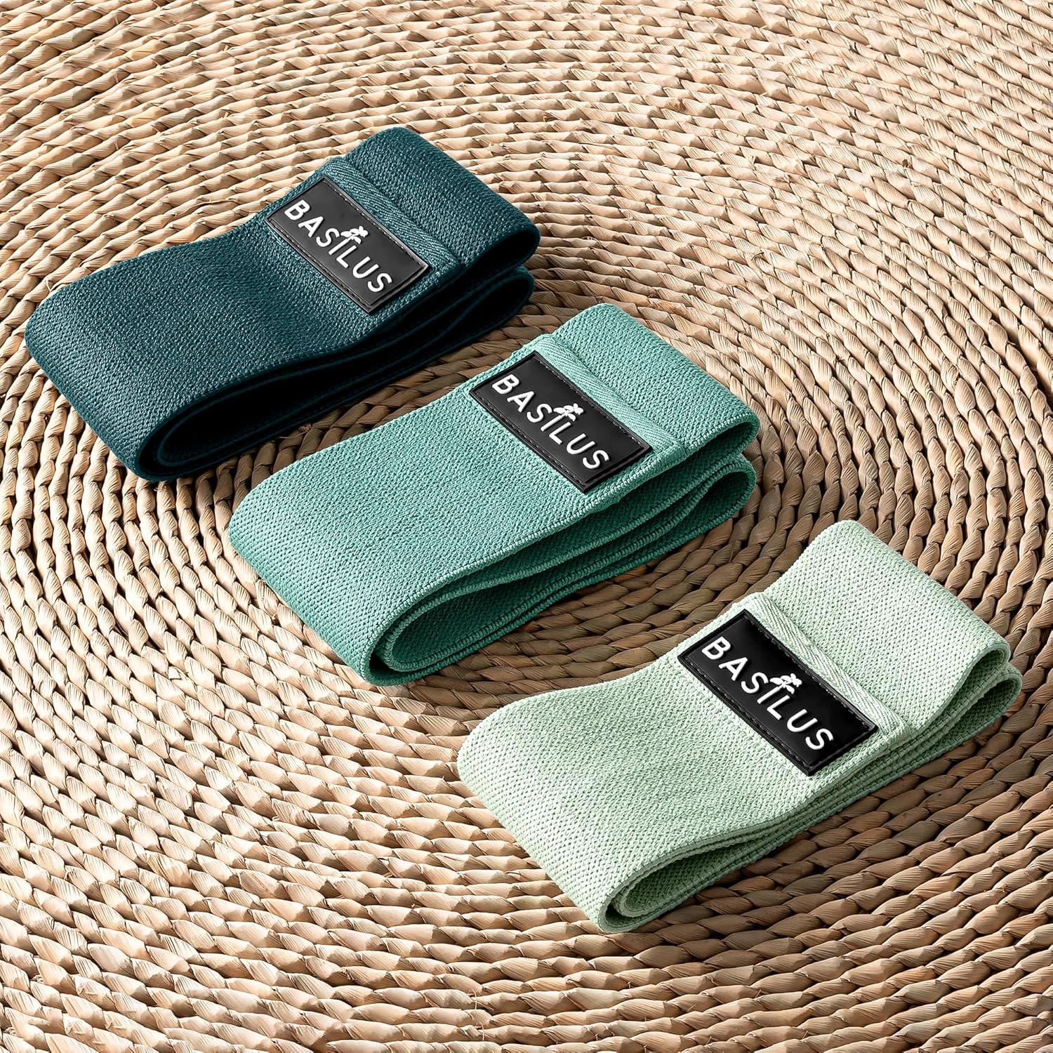 Bandas de Resistencia Basilus - 3 Niveles para Fitness y Yoga