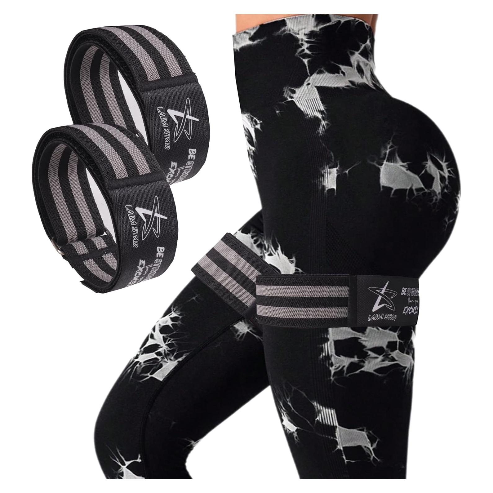 Bandas de Oclusión BFR LARA STAR para Glúteos y Piernas