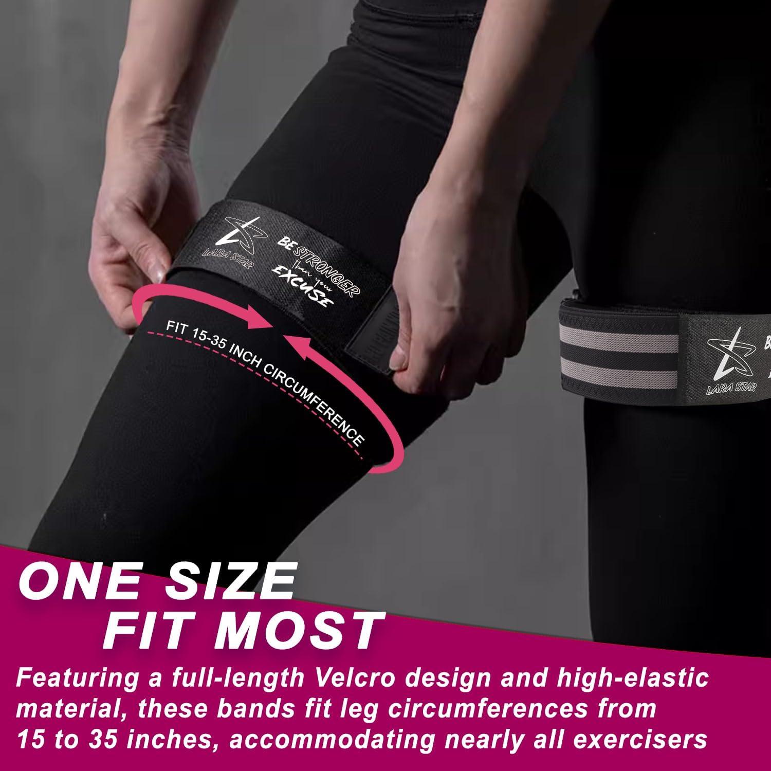 Bandas de Oclusión BFR LARA STAR para Glúteos y Piernas