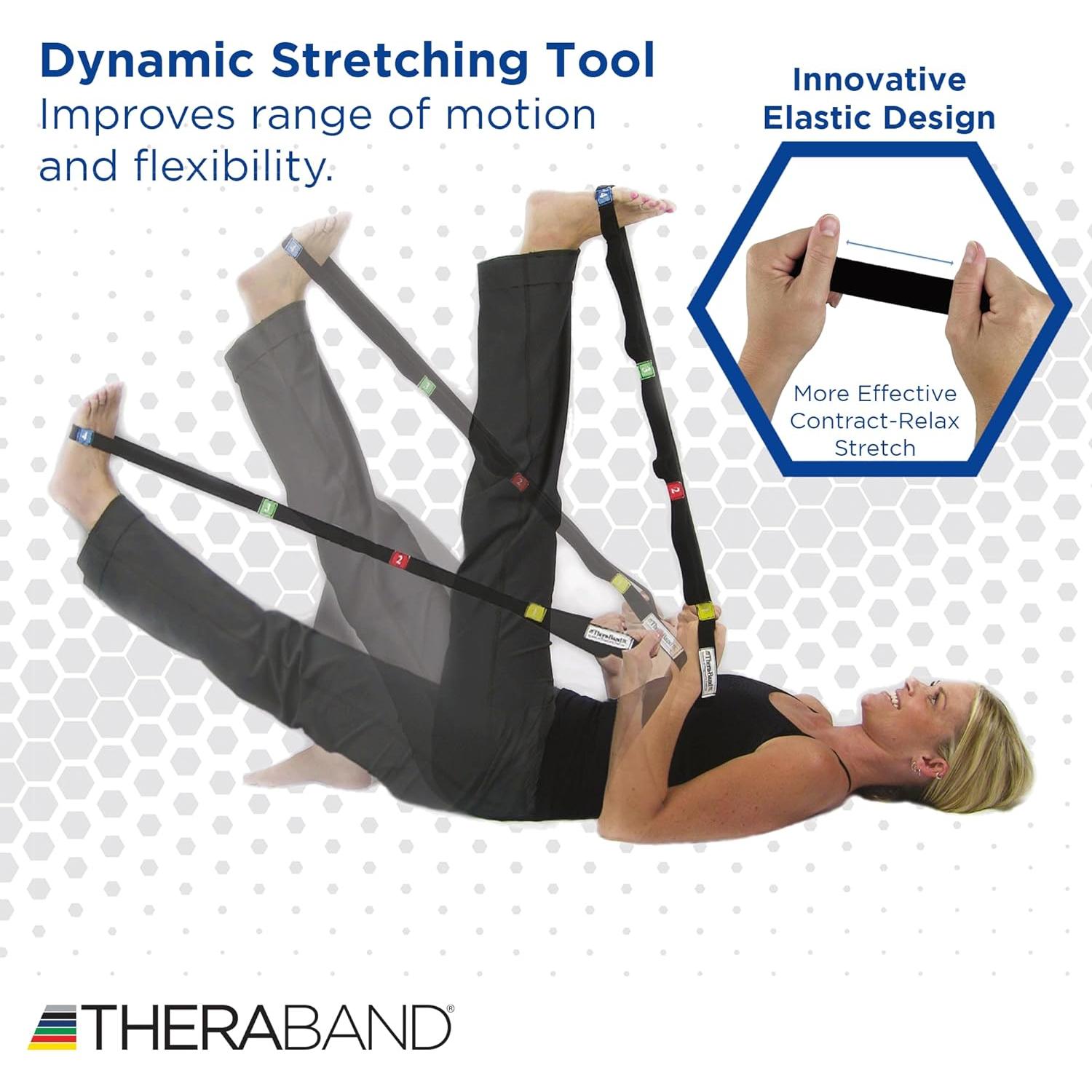 Correa de Estiramiento THERABAND 147 cm para Flexibilidad