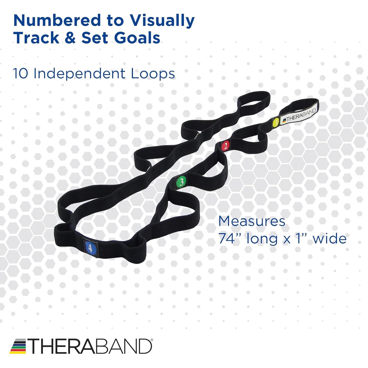 Correa de Estiramiento THERABAND 147 cm para Flexibilidad
