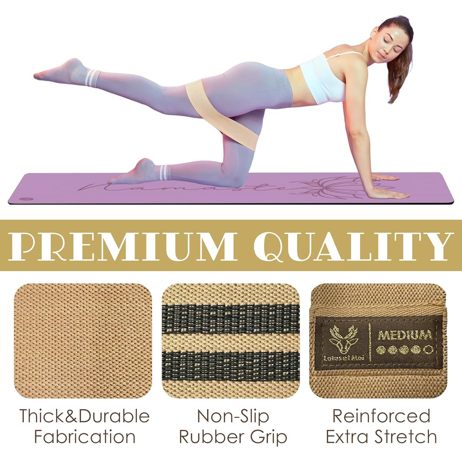 Bandas de Resistencia Lotus et Moi, 3 Niveles para Fitness