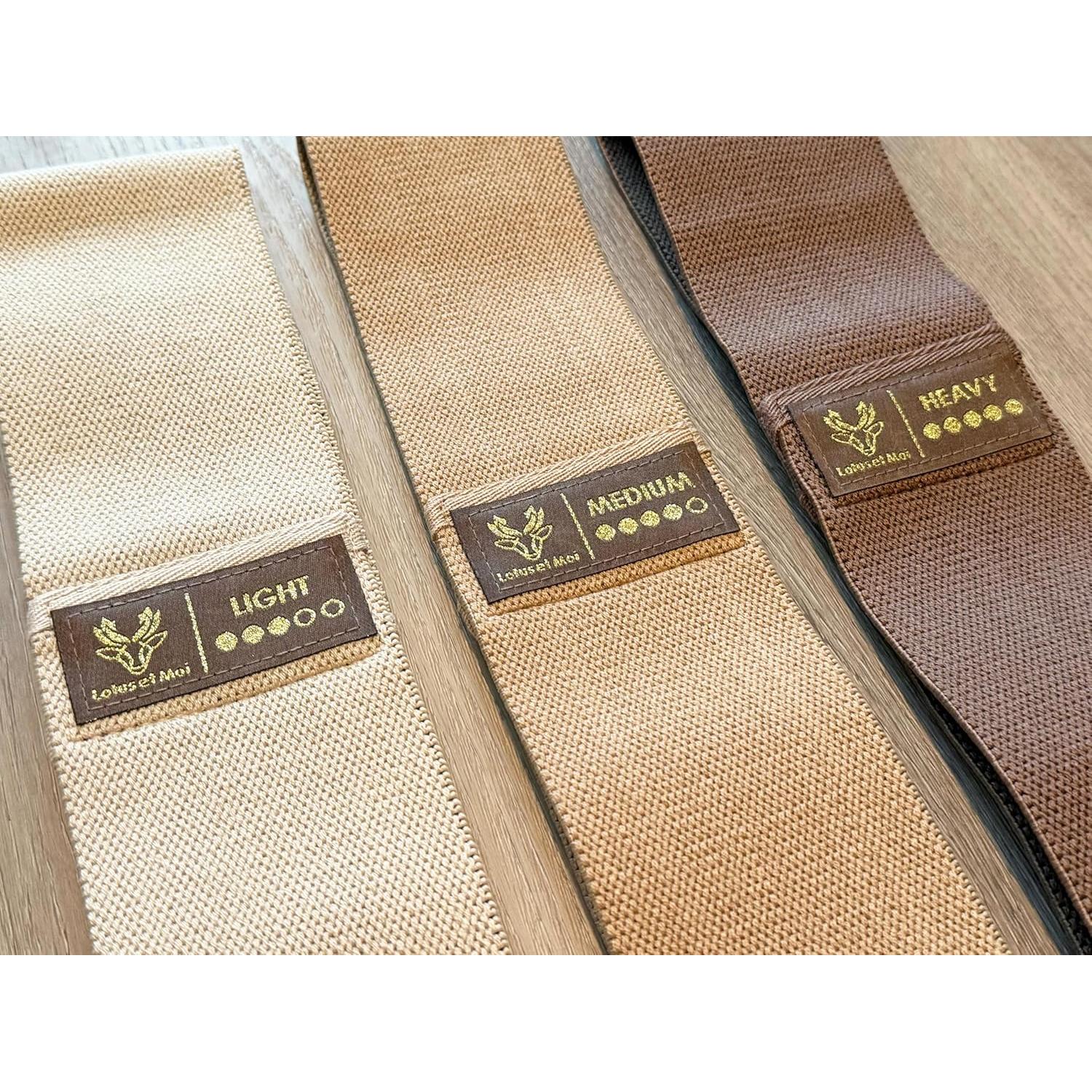 Bandas de Resistencia Lotus et Moi, 3 Niveles para Fitness