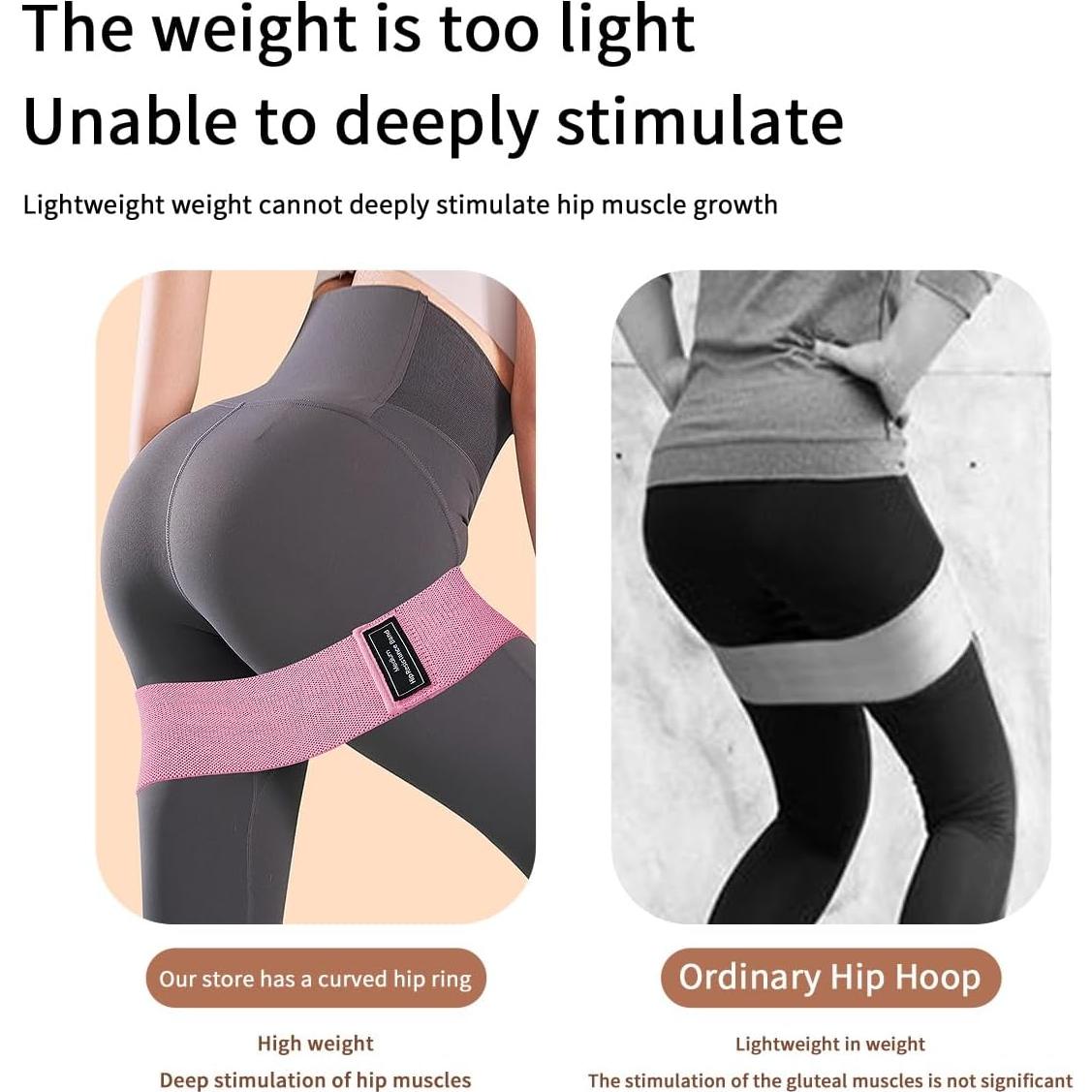 Banda de Resistencia de Tela Ocdin LLS01 Set de 4 Unidades