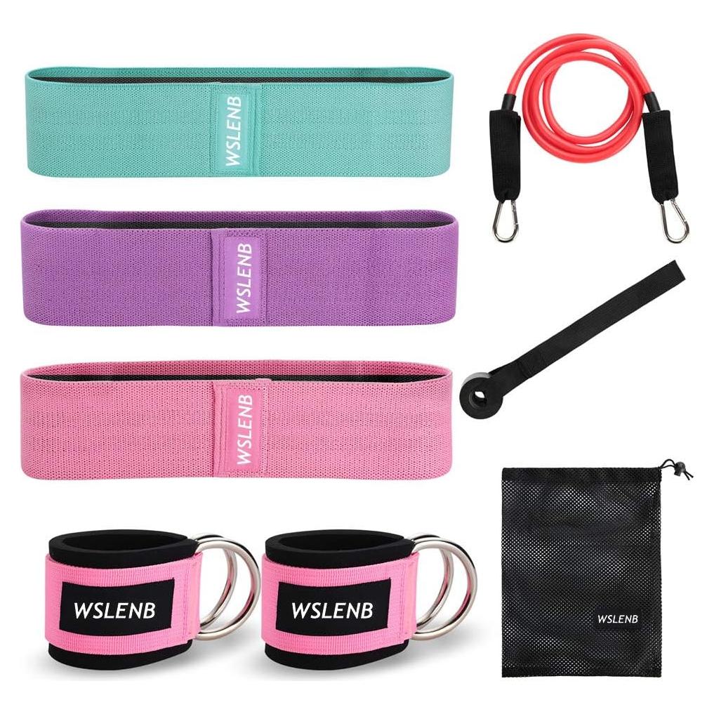 Juego de 8 Bandas de Resistencia WSLENB para Ejercicio en Casa