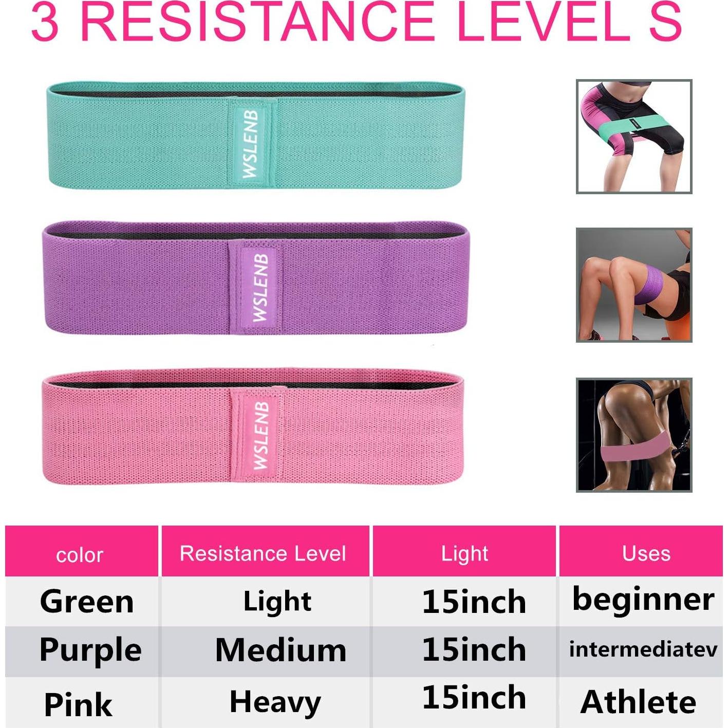 Juego de 8 Bandas de Resistencia WSLENB para Ejercicio en Casa