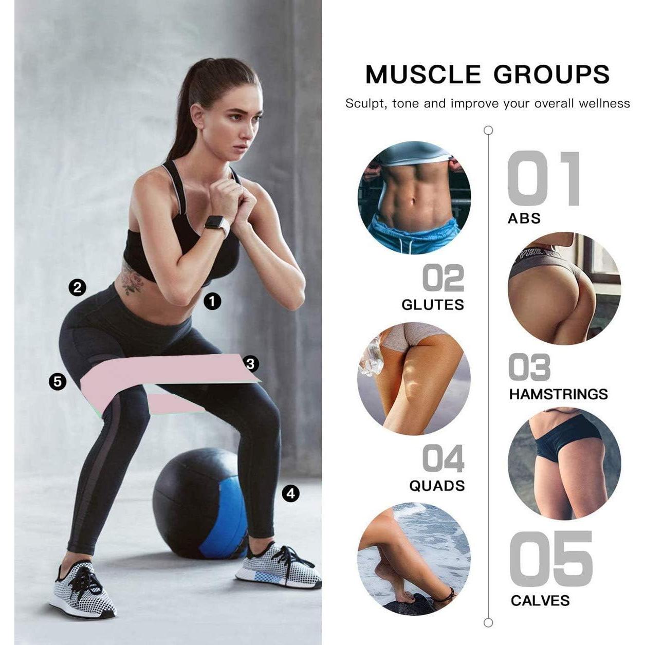 Juego de 8 Bandas de Resistencia WSLENB para Ejercicio en Casa