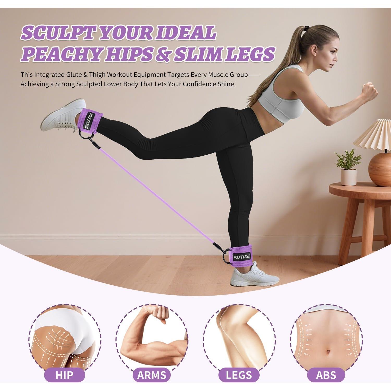 Conjunto de Bandas de Resistencia KUTIZE para Tobillos y Glúteos