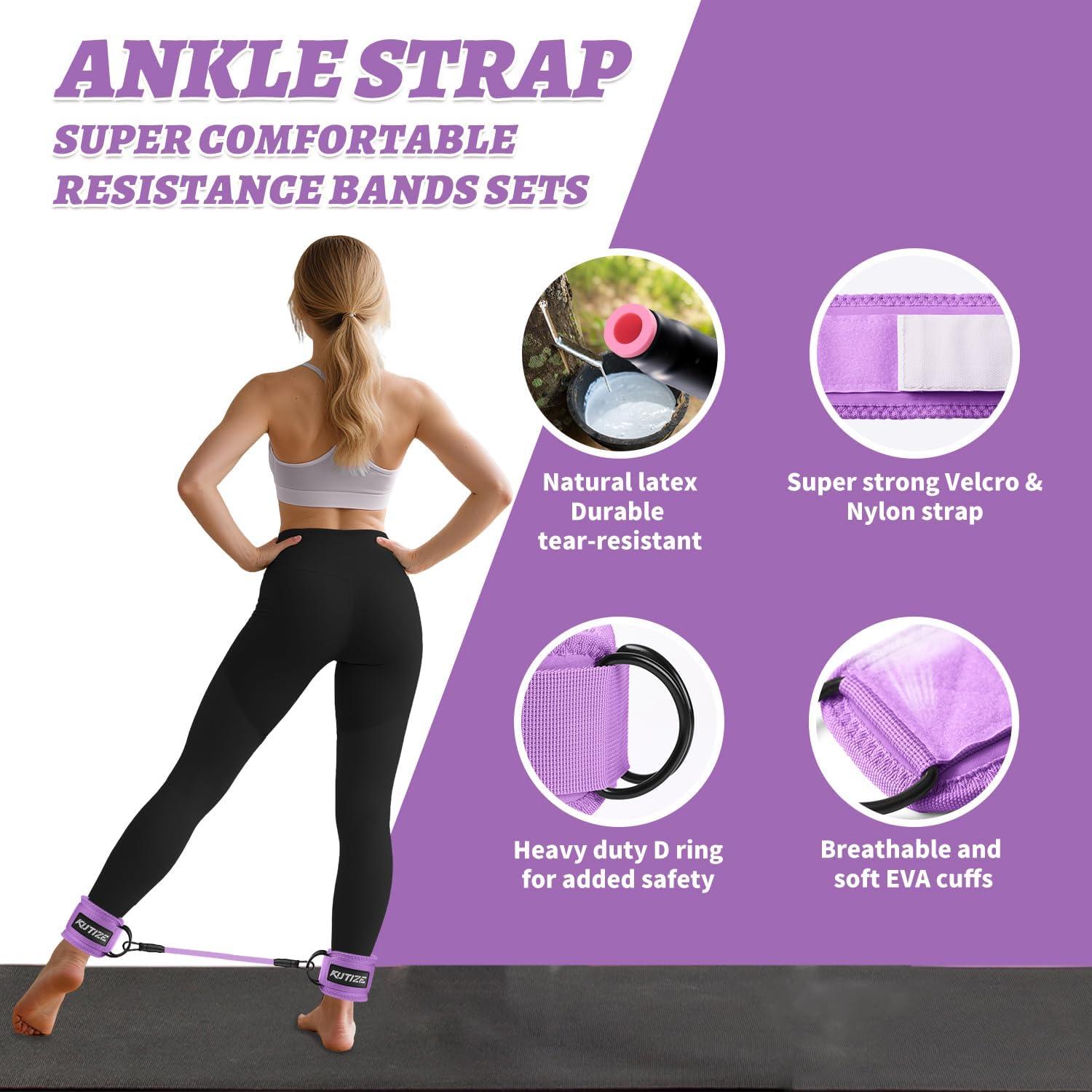 Conjunto de Bandas de Resistencia KUTIZE para Tobillos y Glúteos