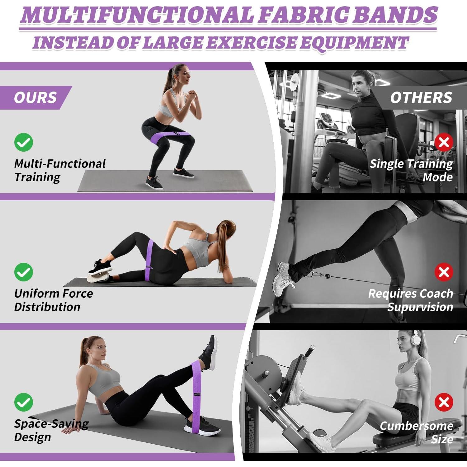 Conjunto de Bandas de Resistencia KUTIZE para Tobillos y Glúteos