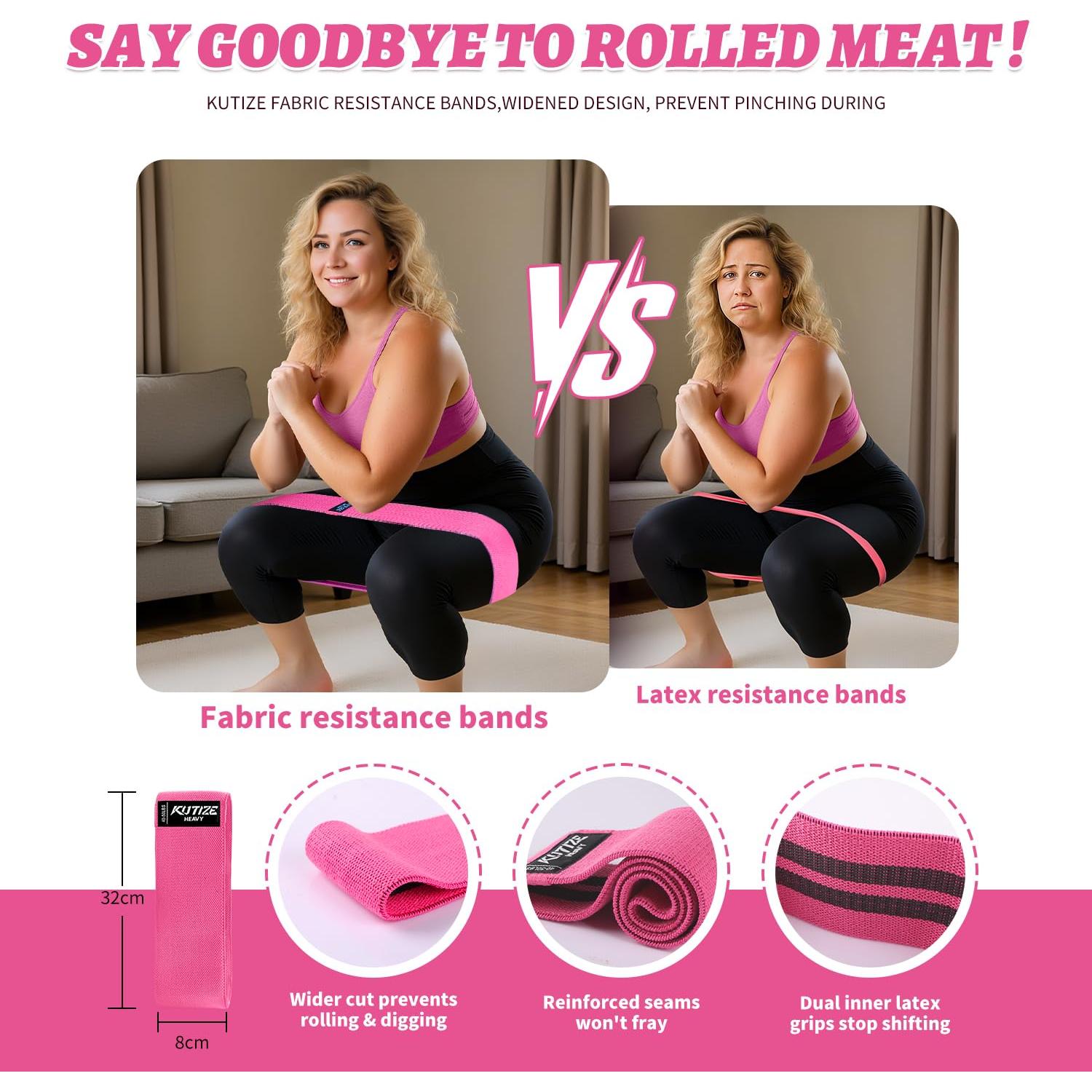 Conjunto de bandas de resistencia KUTIZE para tobillos y glúteos