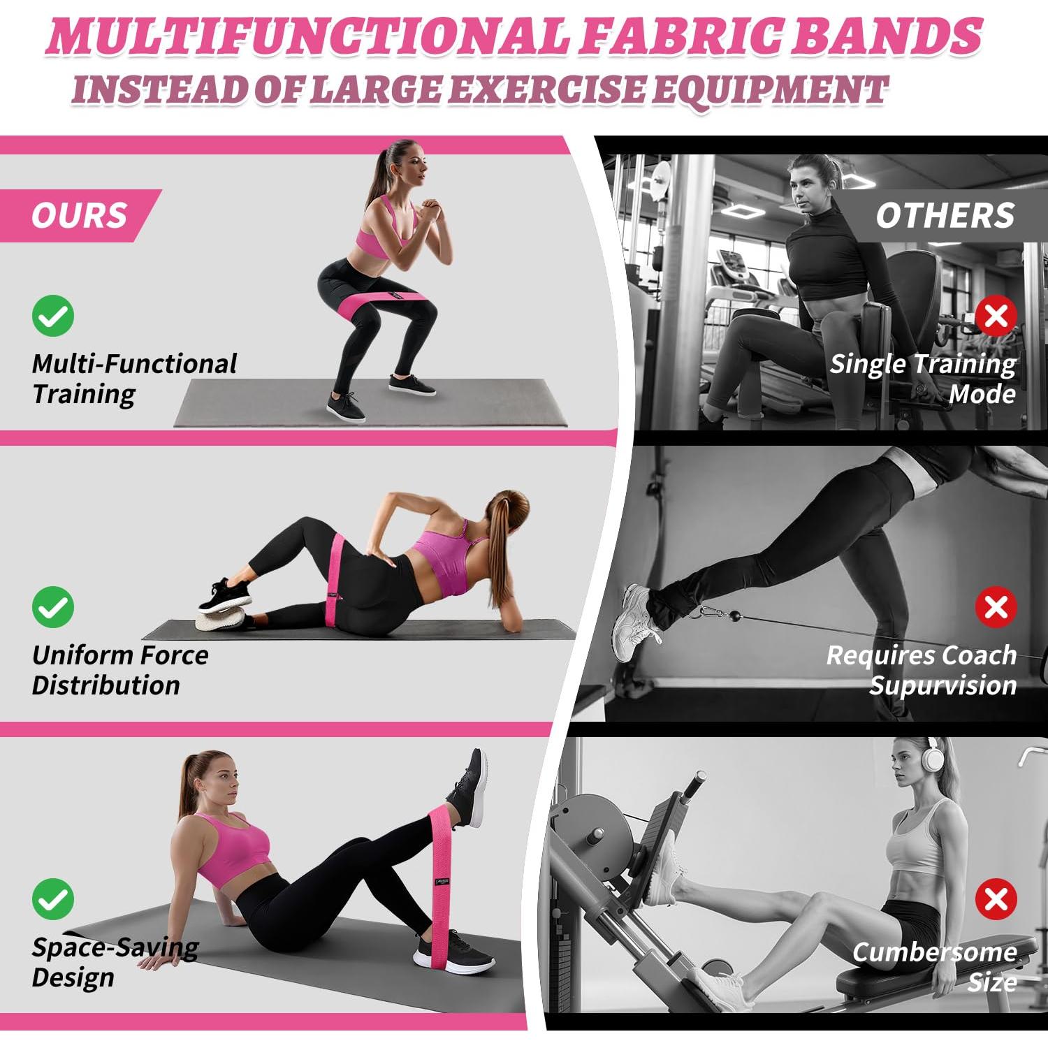 Conjunto de bandas de resistencia KUTIZE para tobillos y glúteos