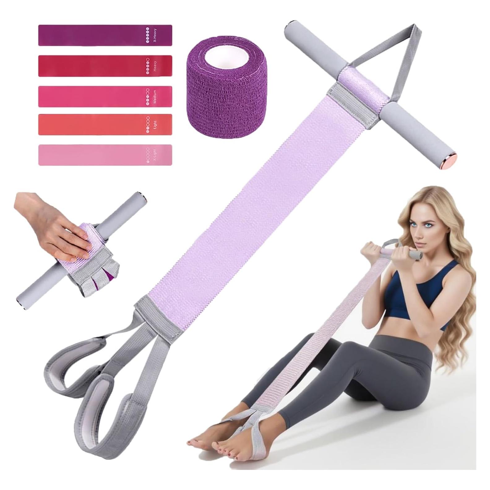 Banda de Resistencia TfruKiet 120lb con Mangos y Pedal Antideslizante