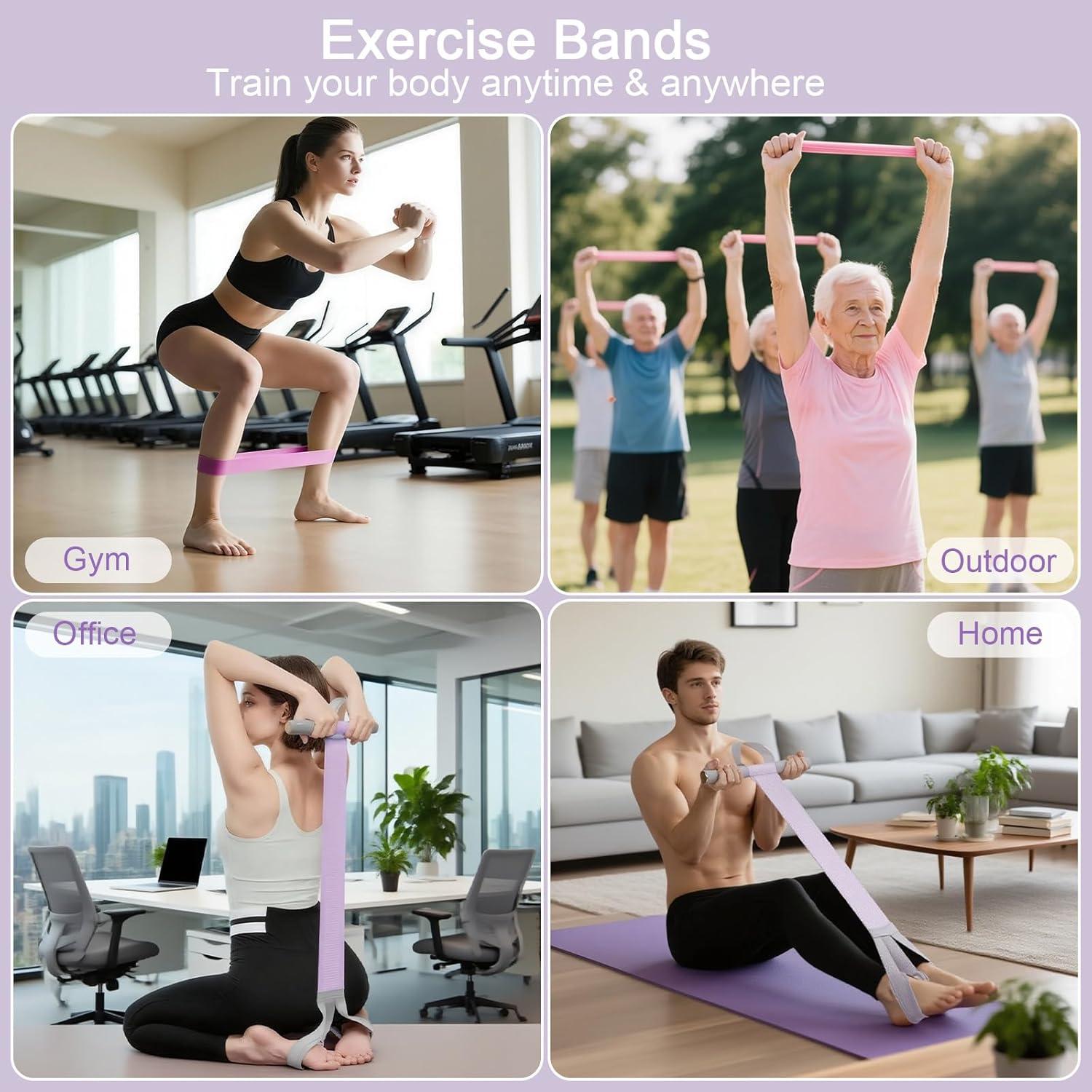 Banda de Resistencia TfruKiet 120lb con Mangos y Pedal Antideslizante