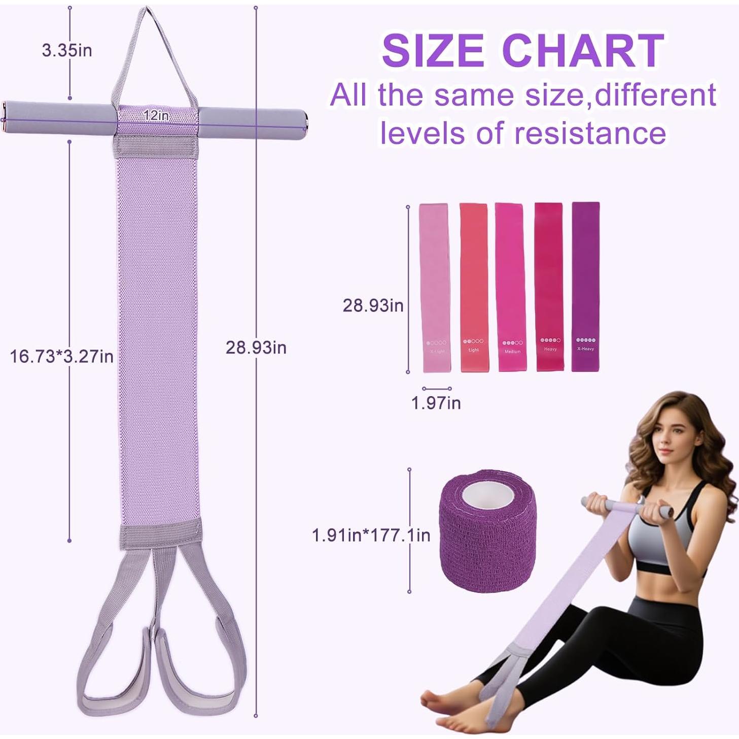 Banda de Resistencia TfruKiet 120lb con Mangos y Pedal Antideslizante