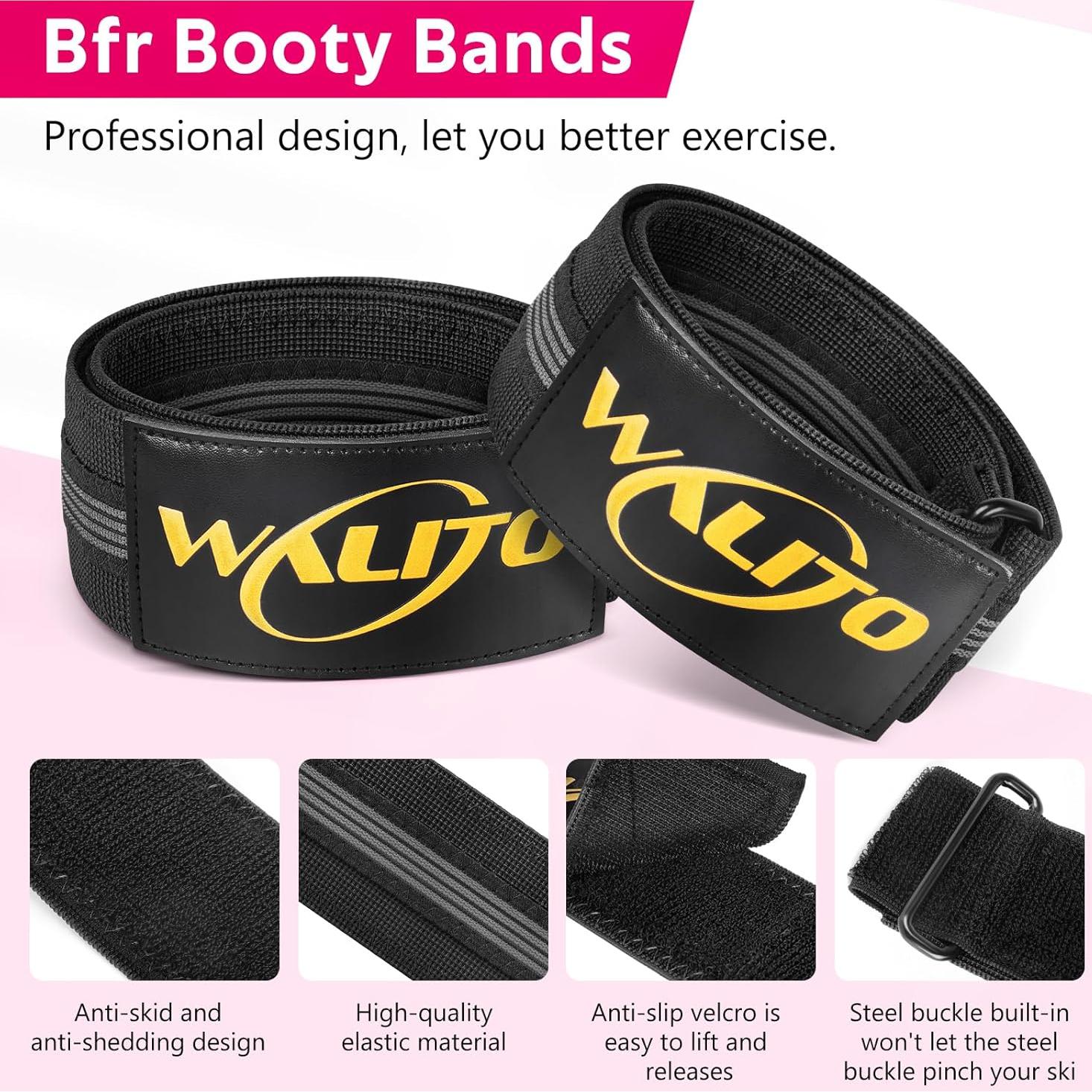 Bandas BFR de Glúteo WALITO - Entrenamiento de Piernas y Caderas