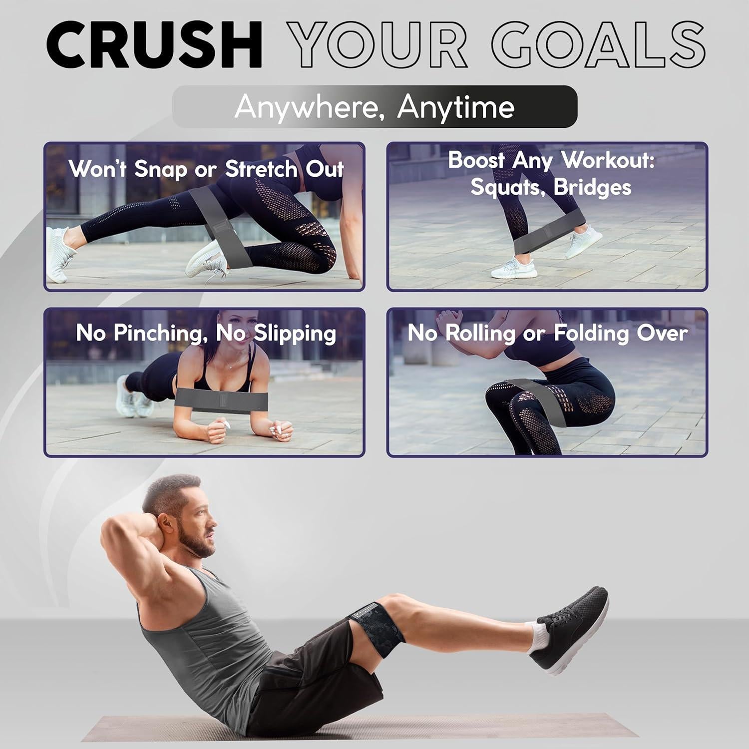 Bandas de Resistencia Active Jungle - Set de 3 Antideslizantes