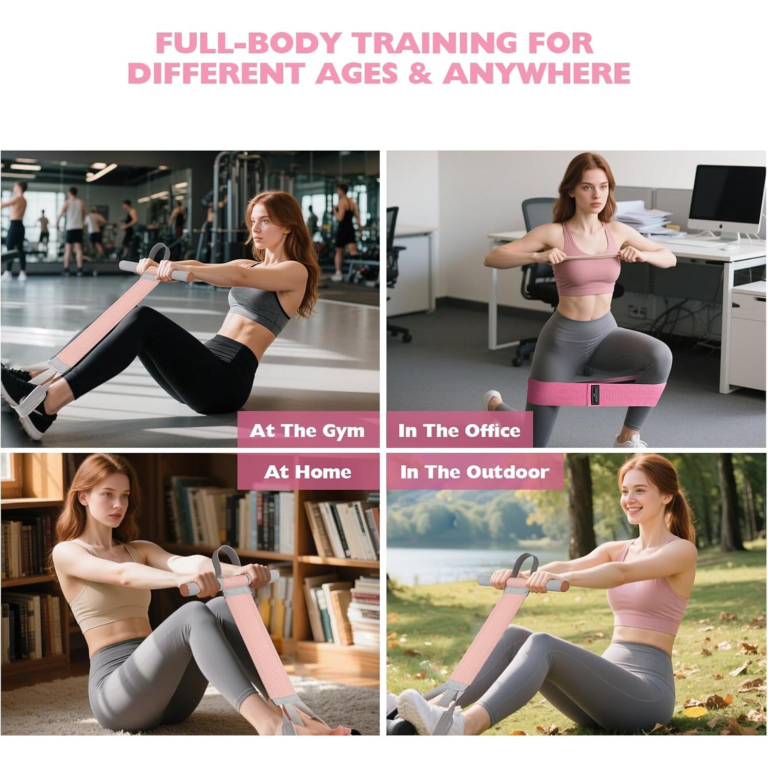 Banda de Resistencia HilpurSkx 150lb con Mangos Antideslizantes