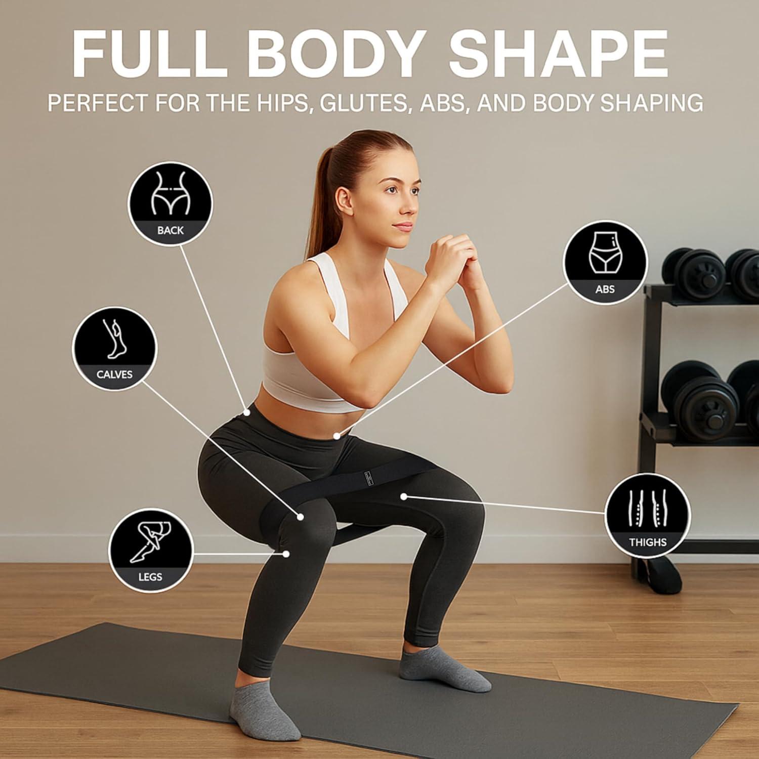 Cinturón de Hip Thrust ThrustFlex con 3 Bandas de Resistencia