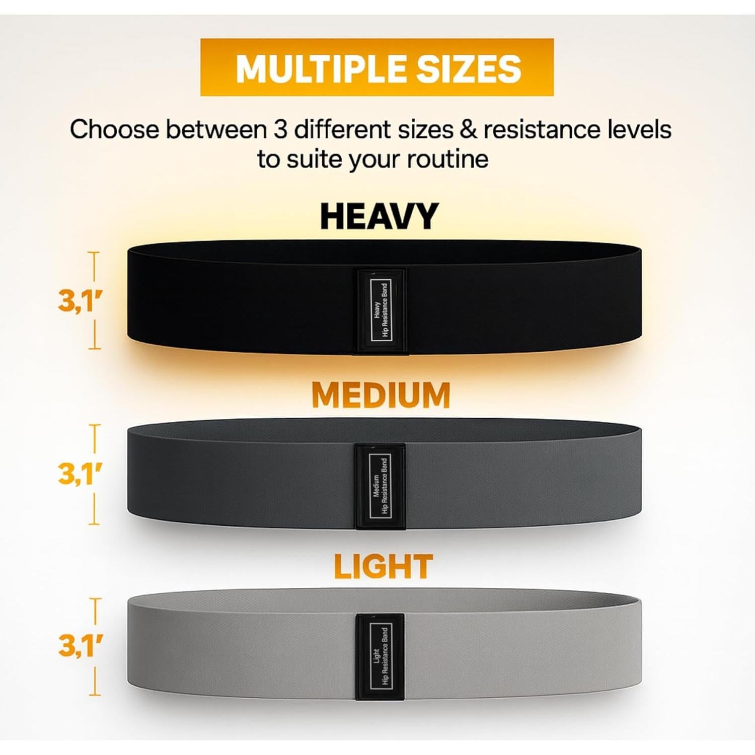 Cinturón de Hip Thrust ThrustFlex con 3 Bandas de Resistencia