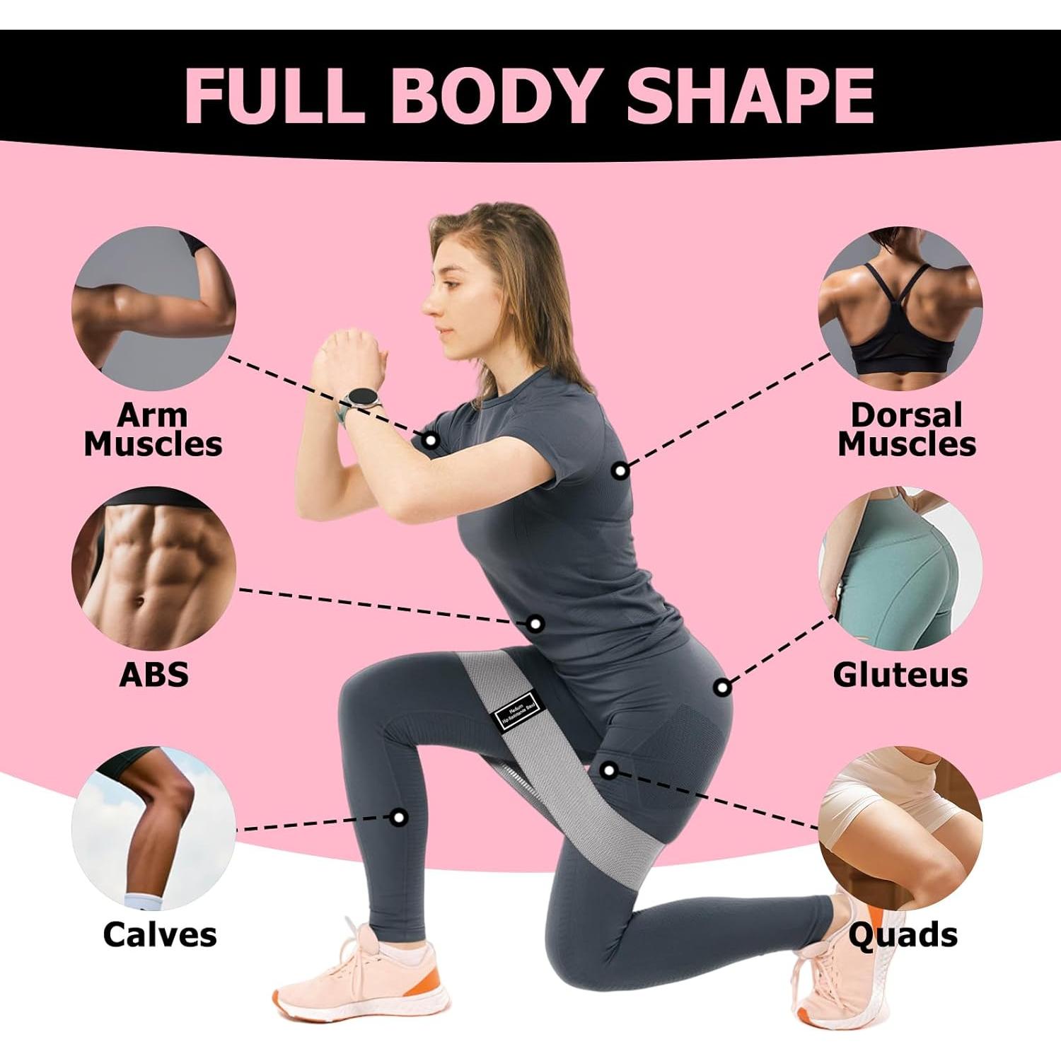 Juego de Bandas de Resistencia Kosair - 3 Niveles Antideslizantes