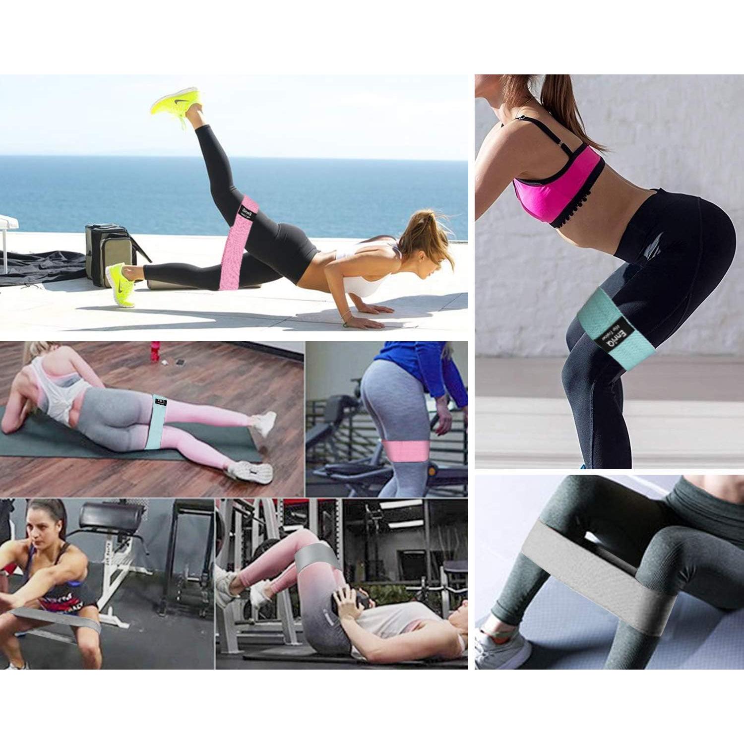 Bandas de Resistencia EnriQ para Glúteos y Piernas - 3 Unidades