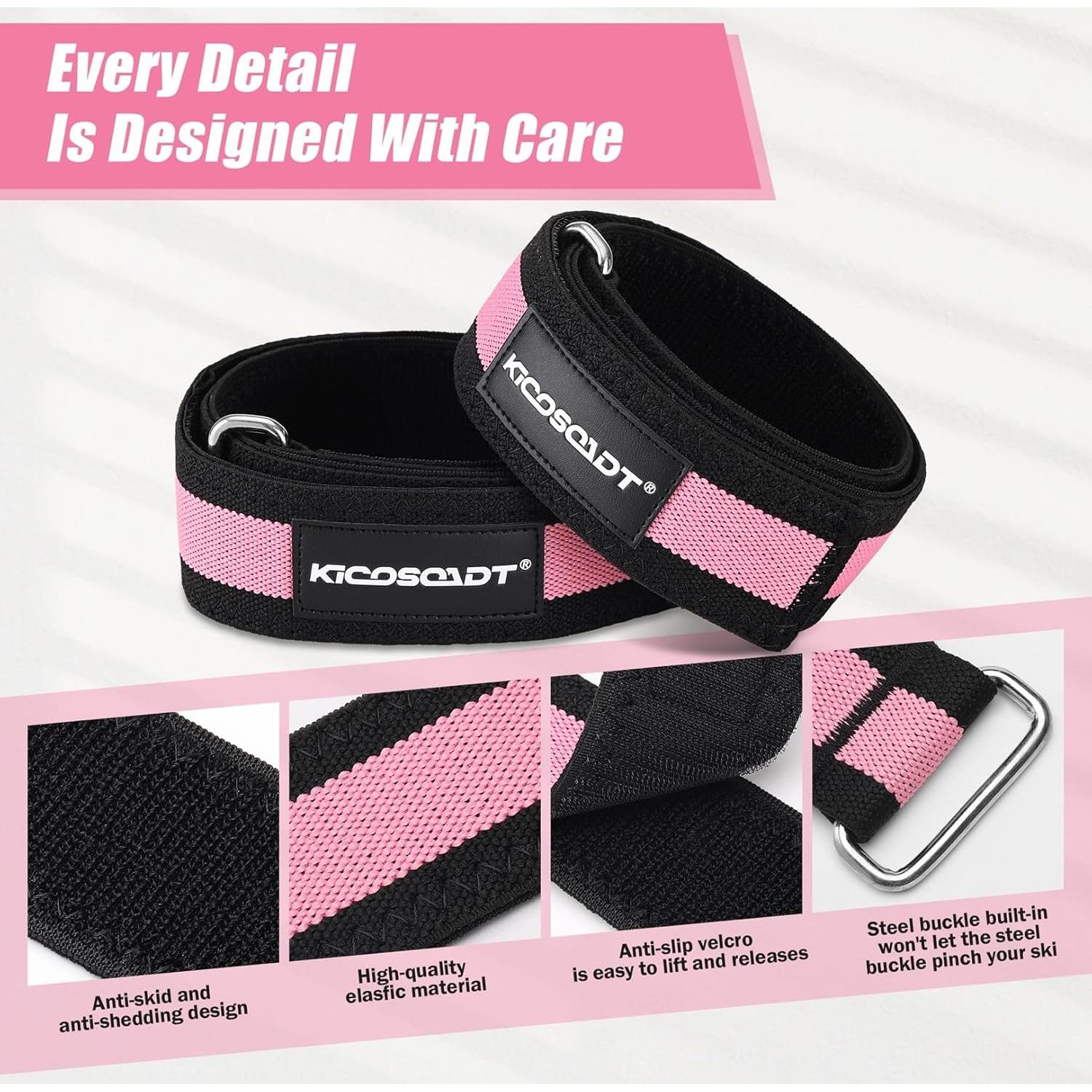 Bandas de Glúteos KICOSOADT Rosa - Resistencia Extra Pesada